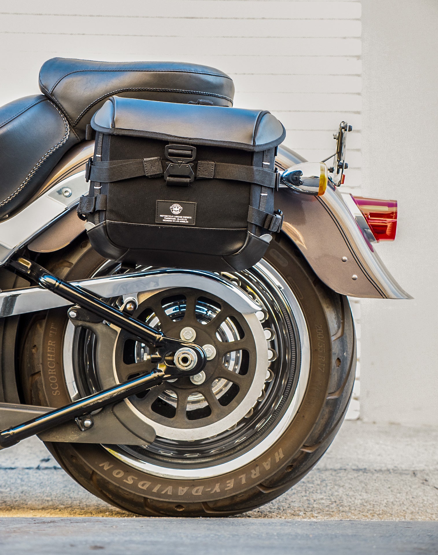 10L - Incognito Quick Mount Small Solo Saddlebag (Left Only) for Harley Softail Fat Boy Lo FLSTFB - Image 4