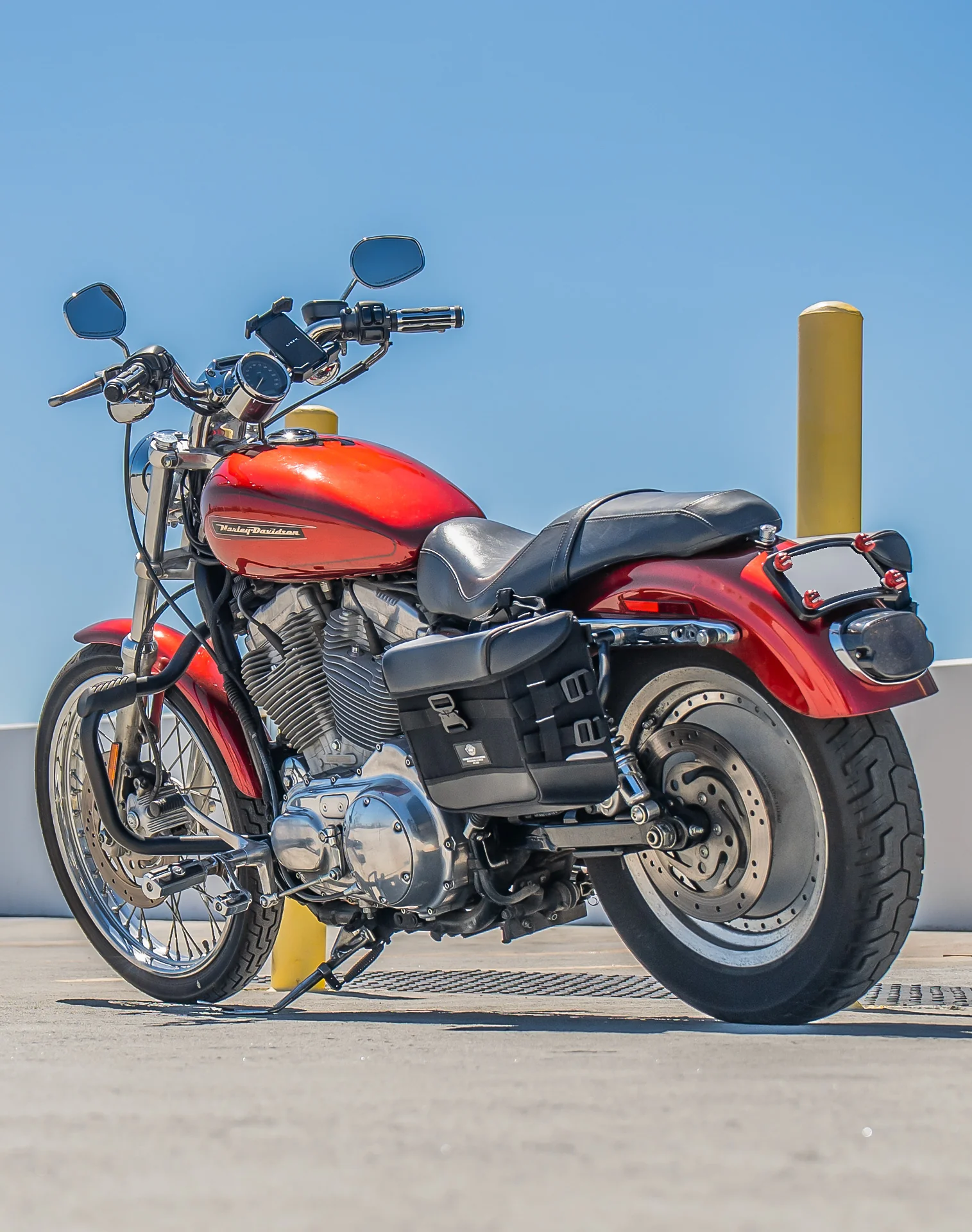 10L - Incognito Quick Mount Small Solo Motorcycle Saddlebag (Left Only) for Harley Sportster 883 Custom XL883C/XLH883C - Image 3