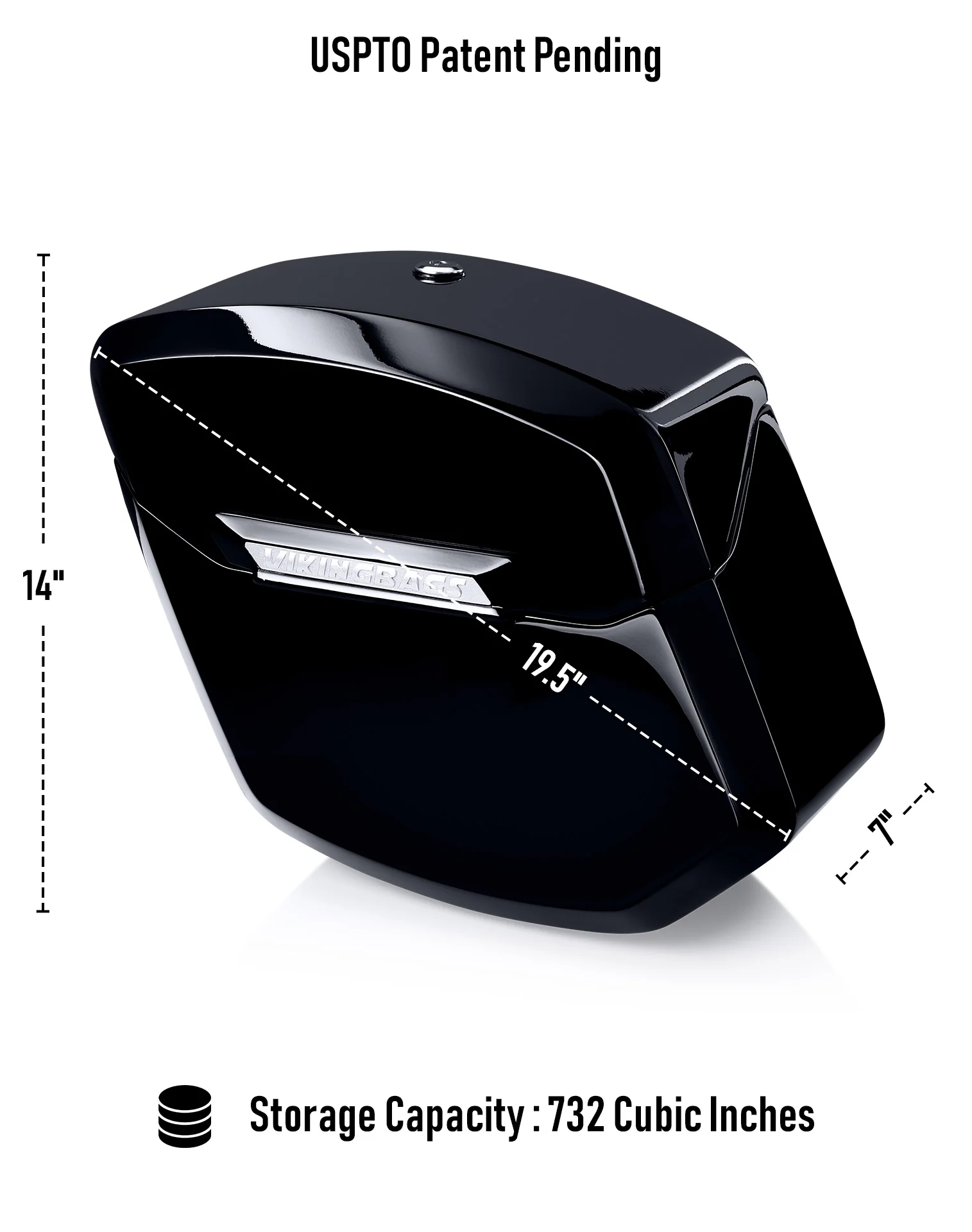 12L - Ironclad Quick Mount Medium Harley Softail Fat Boy Lo FLSTFB Painted Hard Solo Saddlebag (Left Only) - Image 7