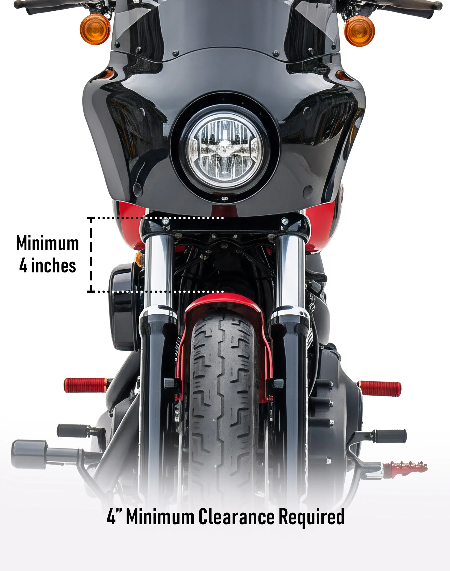 1L - Dark Age Plain Kawasaki Leather Motorcycle Fork Bag - Image 7