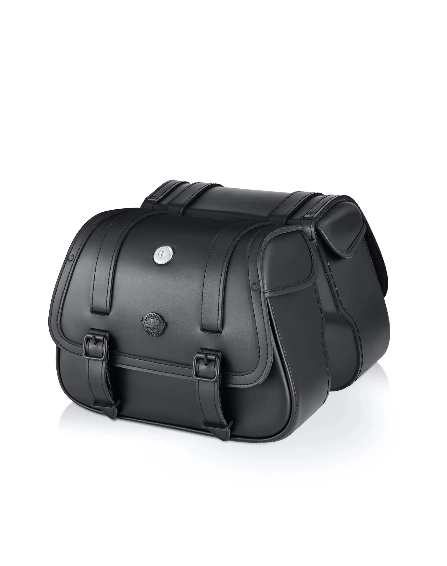 25L - SpiritBlade Large Indian Chief Bobber Dark Horse Leather Motorcycle Saddlebags