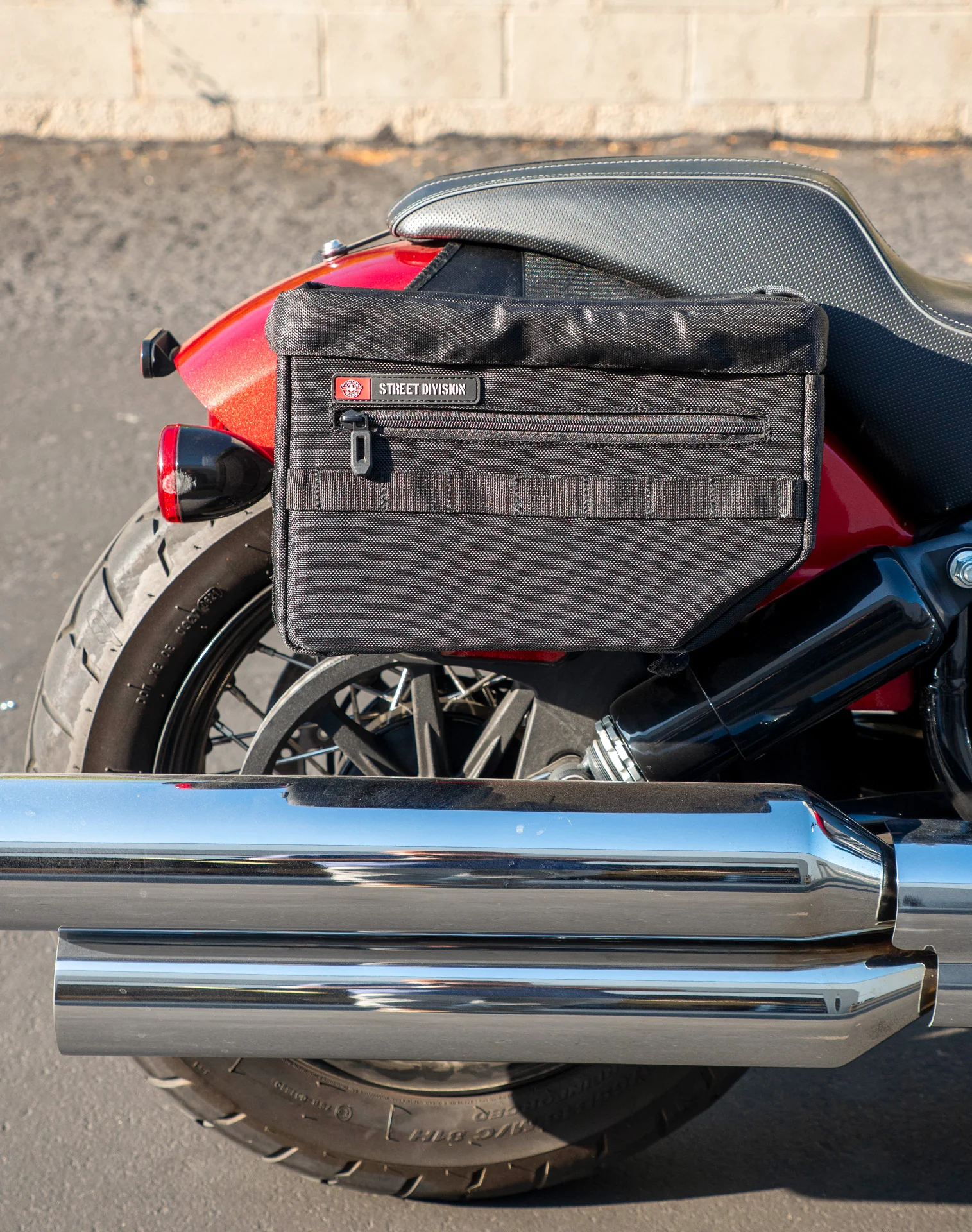 18L - Patriot Medium Indian Chief Bobber Throw Over Saddlebags - Image 4