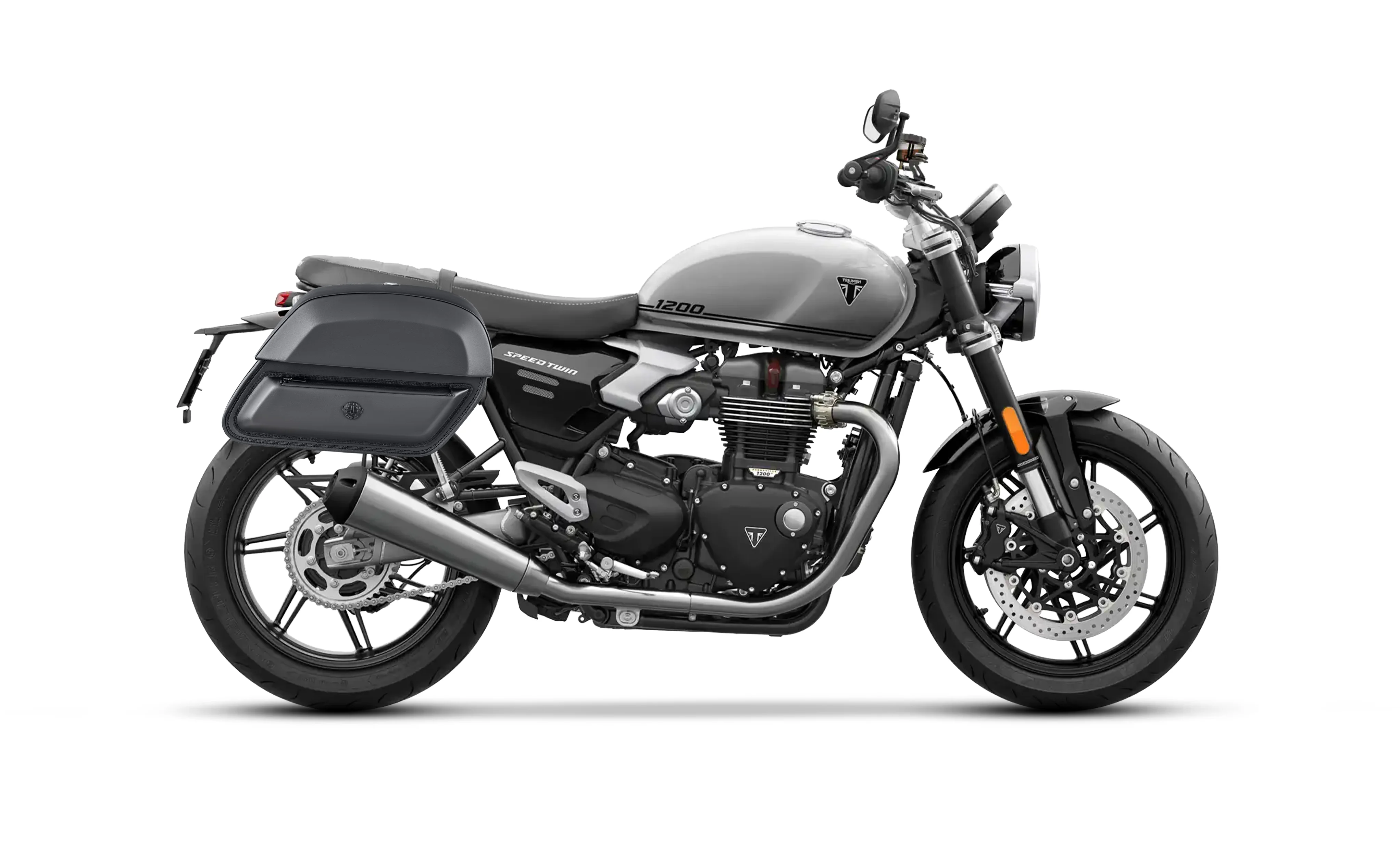 28L - Pantheon Quick-Mount Medium Triumph Speed Twin 1200 Motorcycle Saddlebags - Image 2