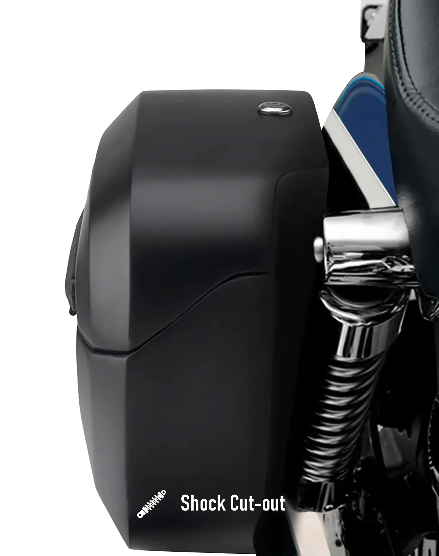 38L - Baldur XL Shock Cut-Out Triumph Thunderbird LT Matte Hard Saddlebags - Image 7