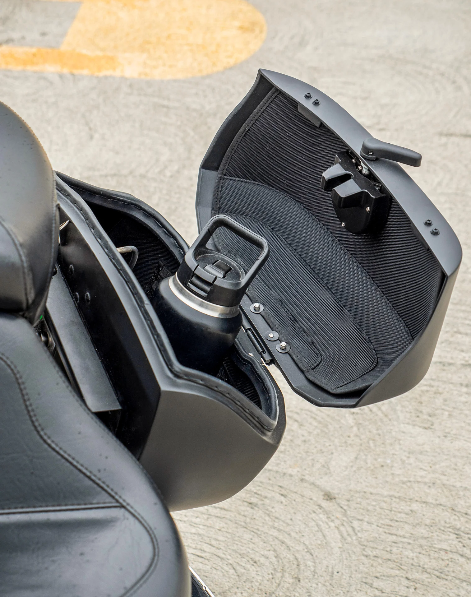 40L - Lamellar Raven XL Honda VTX 1800 N Matte Hard Saddlebags - Image 6