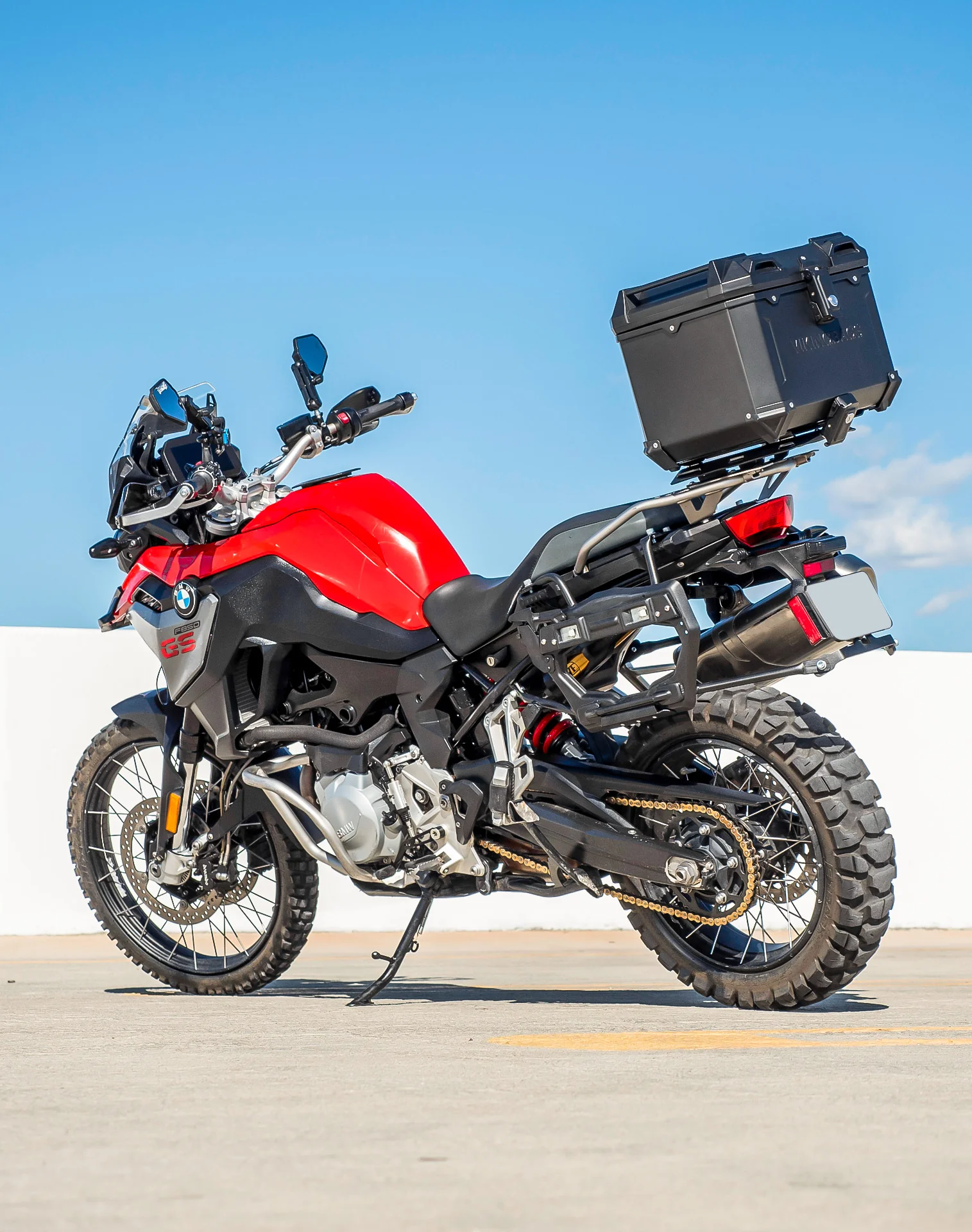 38L - Apex XL BMW F 850 GS Aluminum Top Case Black - Image 3