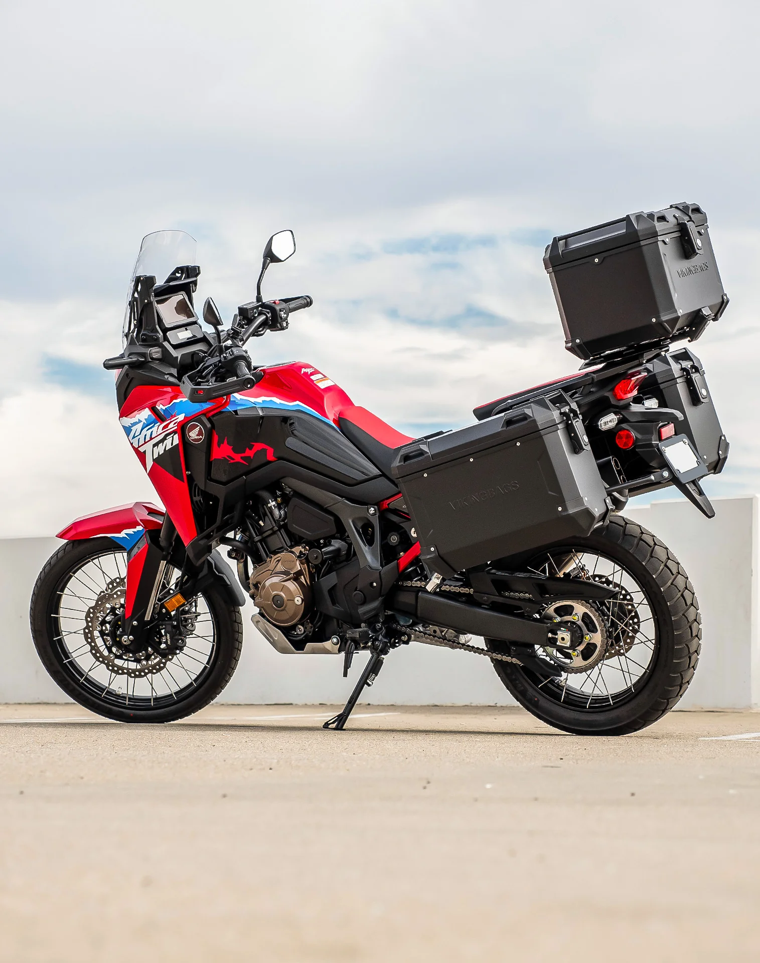 38L - Apex XL Honda CRF1100L Africa Twin/ADV Sports/ES Aluminum Top Case Black - Image 3