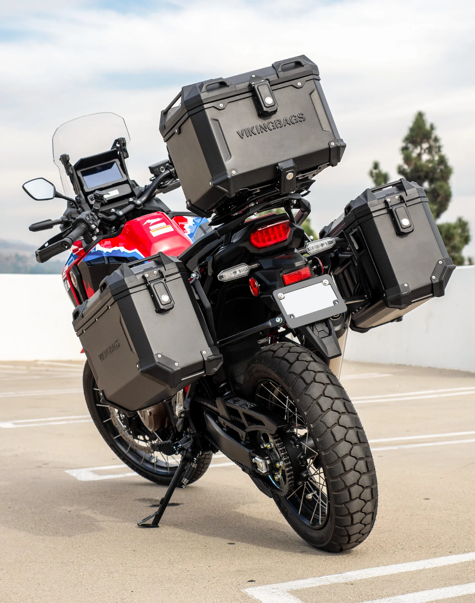 38L - Apex XL Honda CRF1100L Africa Twin/ADV Sports/ES Aluminum Top Case Black - Image 4