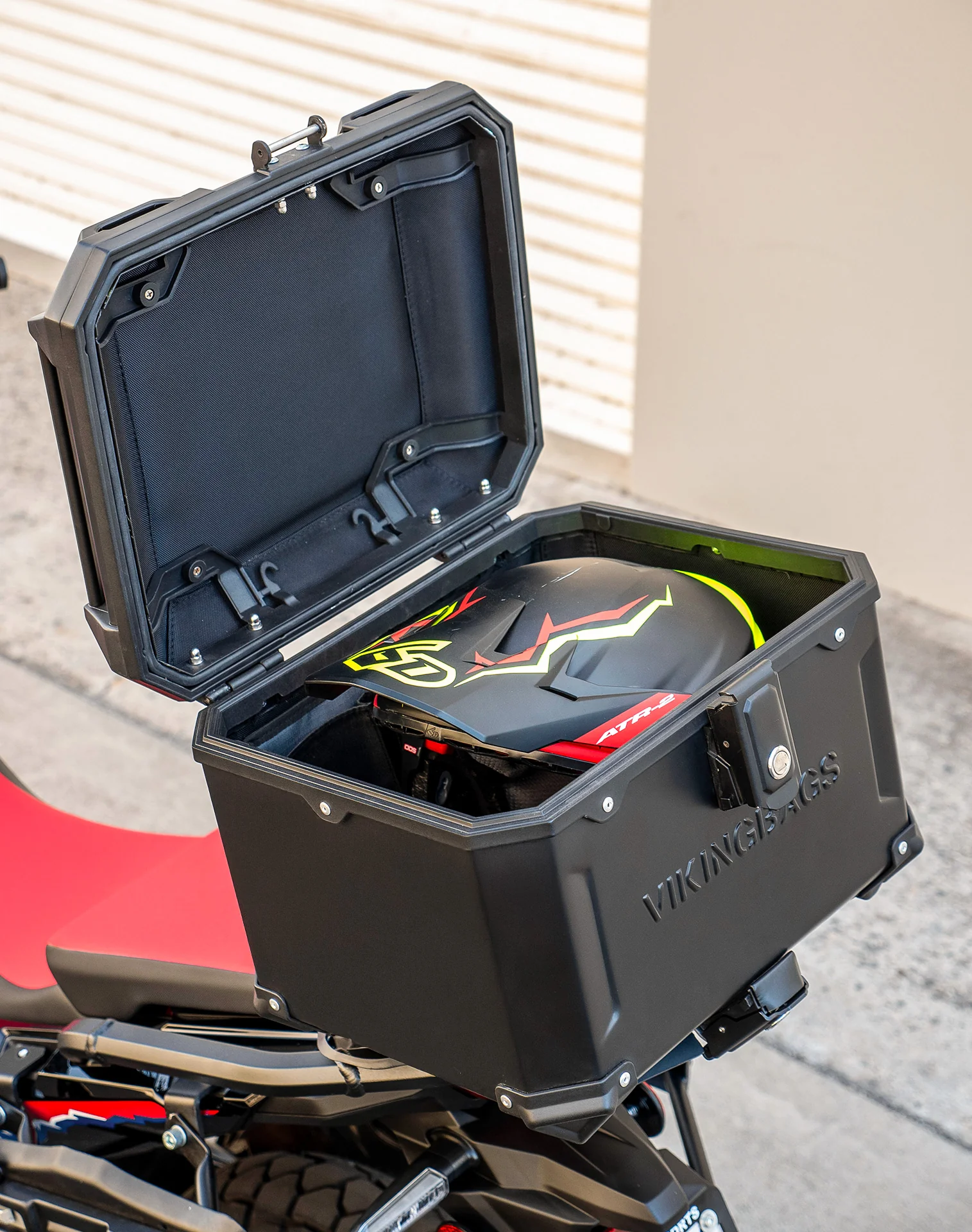 38L - Apex XL Honda CRF1100L Africa Twin/ADV Sports/ES Aluminum Top Case Black - Image 6