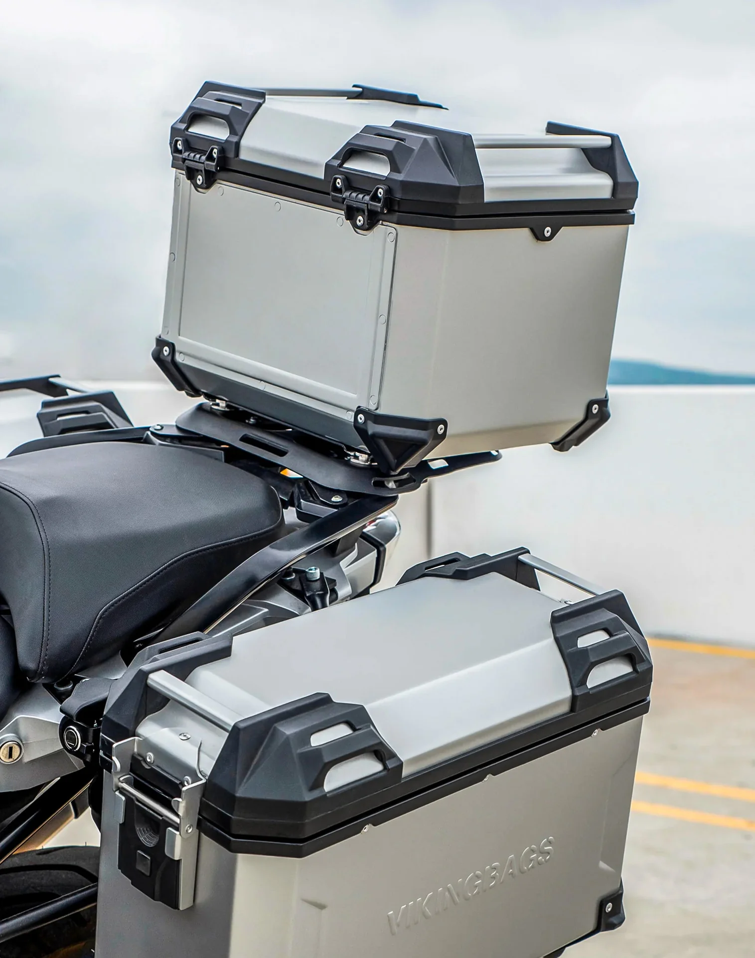 38L - Apex XL Honda CRF1000L Africa Twin/Adv Sports Aluminum Top Case Silver - Image 4