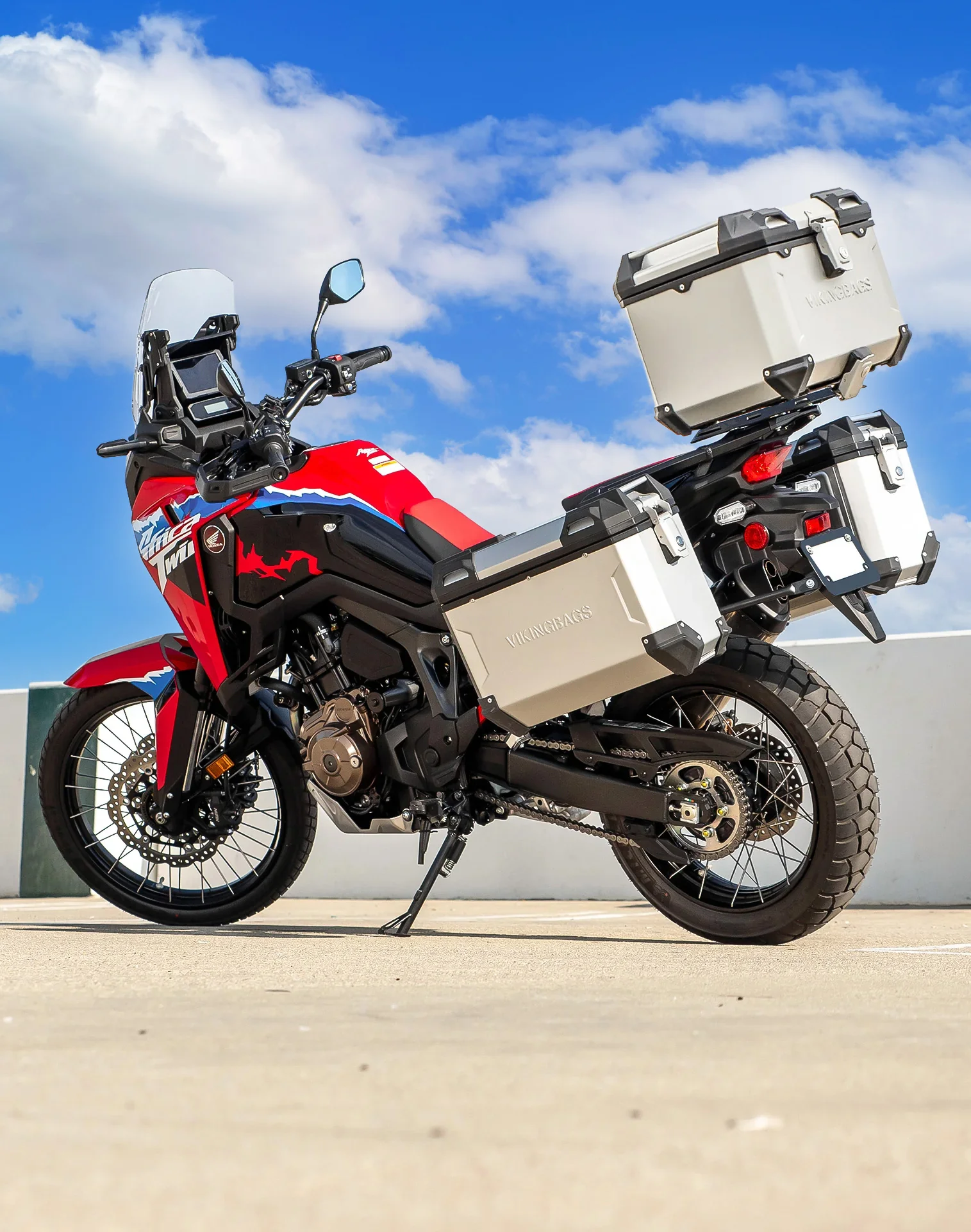 38L - Apex XL Honda CRF1100L Africa Twin/ADV Sports/ES Aluminum Top Case Silver - Image 3