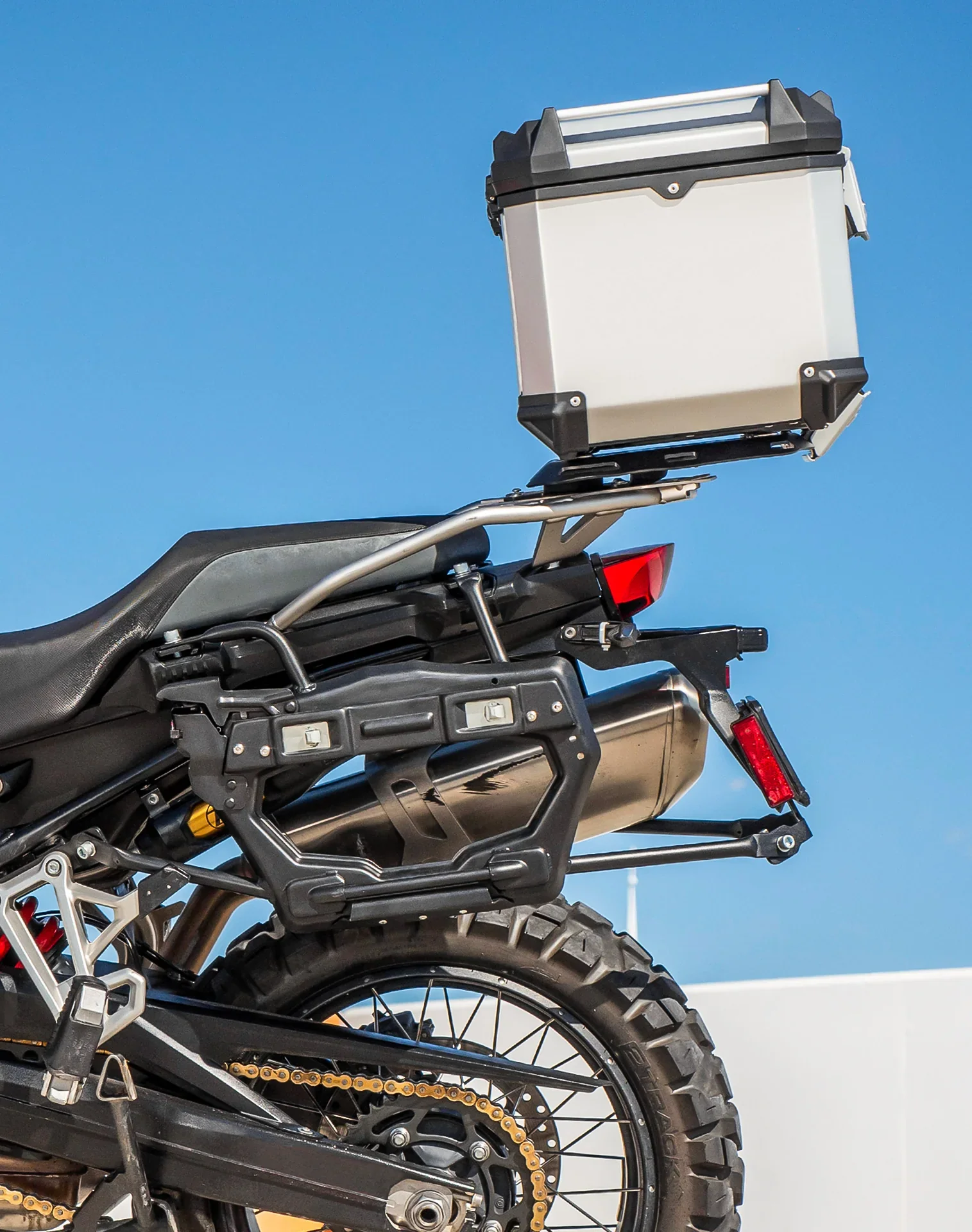 38L - Apex XL Honda CRF1100L Africa Twin/ADV Sports/ES Aluminum Top Case Silver - Image 4