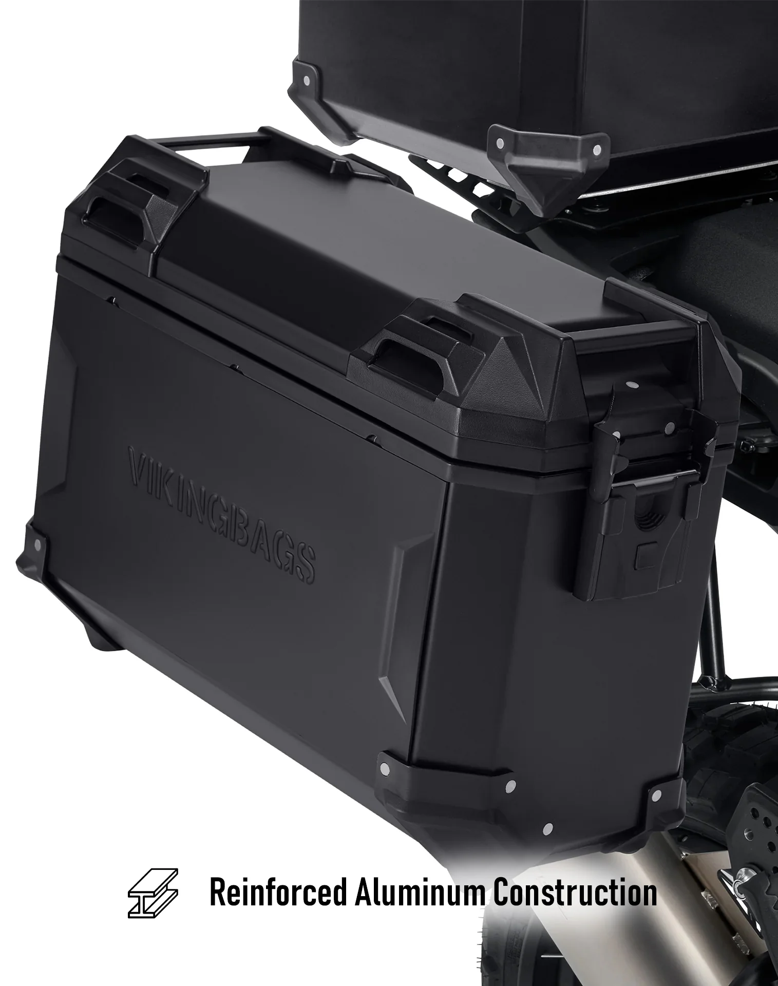 45L - Apex XL BMW F 900 GS Aluminum Side Cases Black - Image 6