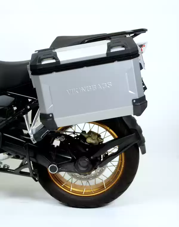 45L - Apex XL BMW F 900 GS Aluminum Side Cases Silver - Image 4