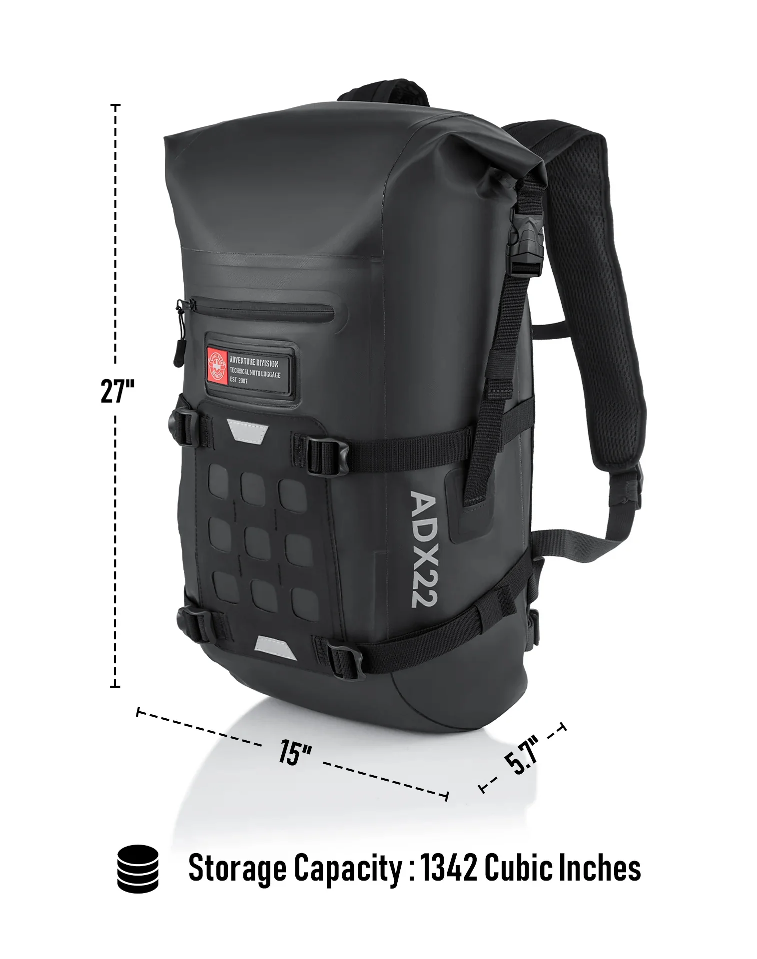 22L - Explorer Royal Enfield Adventure Touring Backpack - Image 3