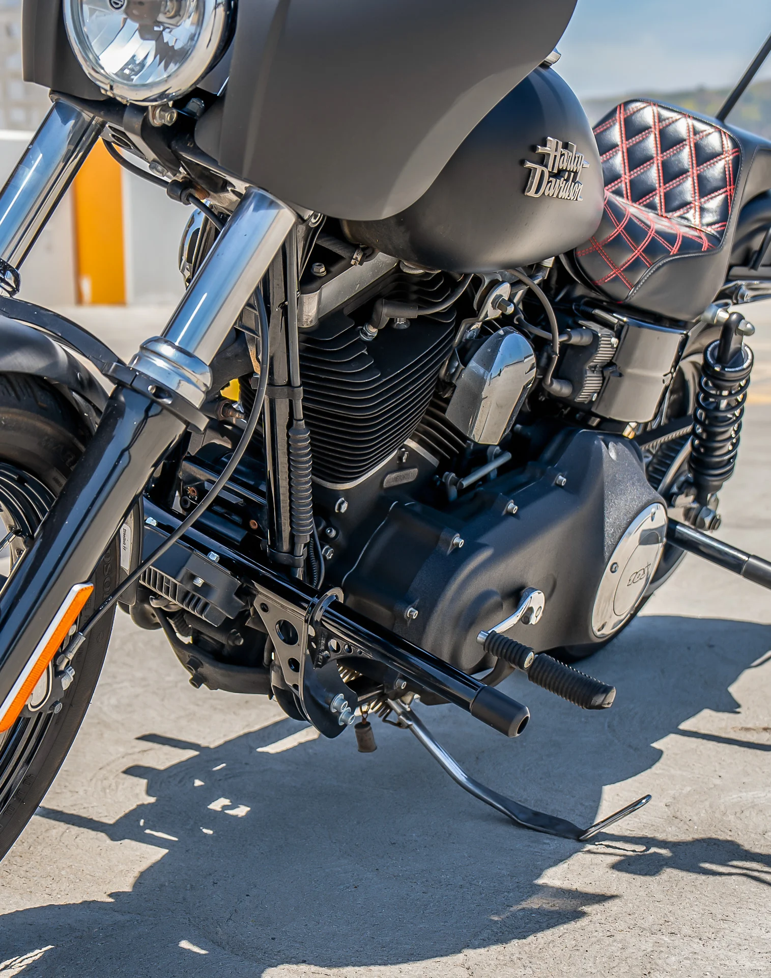 Viking Grimsteel Crash Bar/ Engine Guard for Harley Dyna Fat Bob FXDF/SE Gloss Black - Image 7