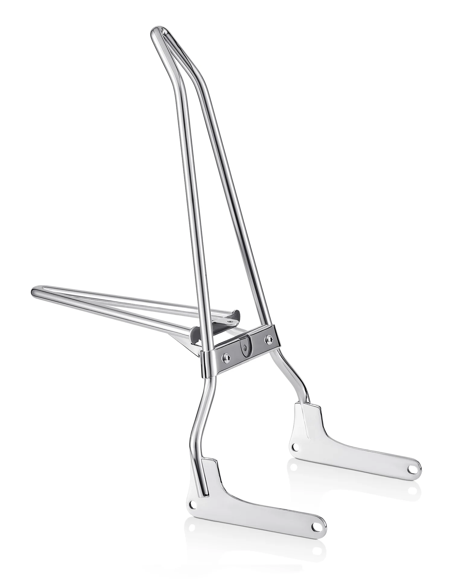 Iron Born Blade 25" Sissy Bar w/ Foldable Luggage Rack for Harley Softail Standard FXST Chrome
