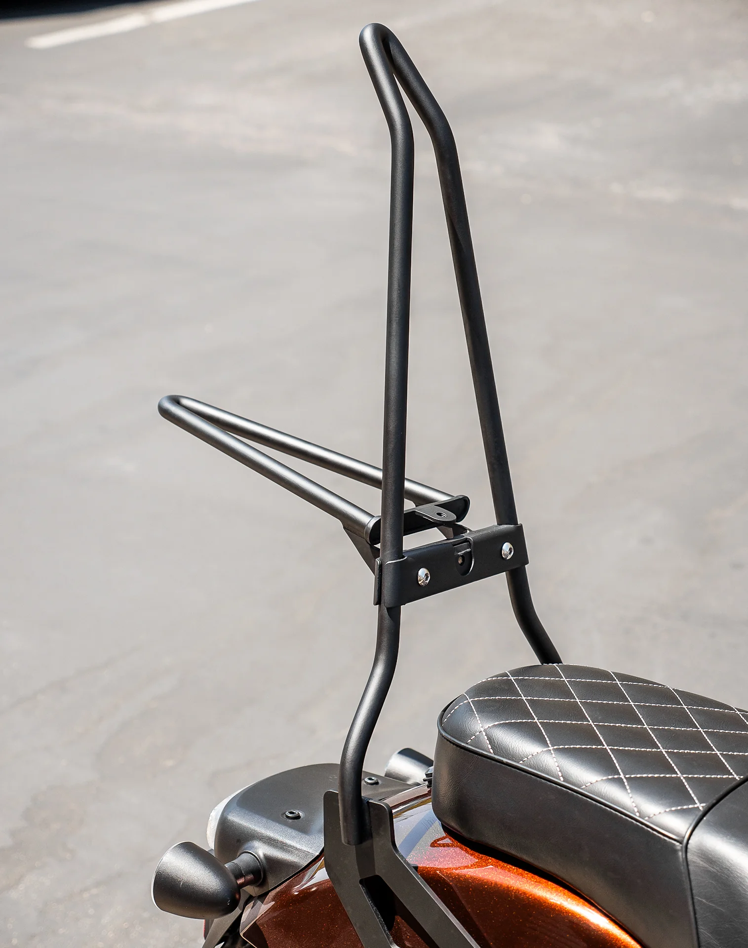 Iron Born Blade 25" Sissy Bar with Foldable Luggage Rack for Honda Rebel 1100 CMX1100 Matte Black - Image 4