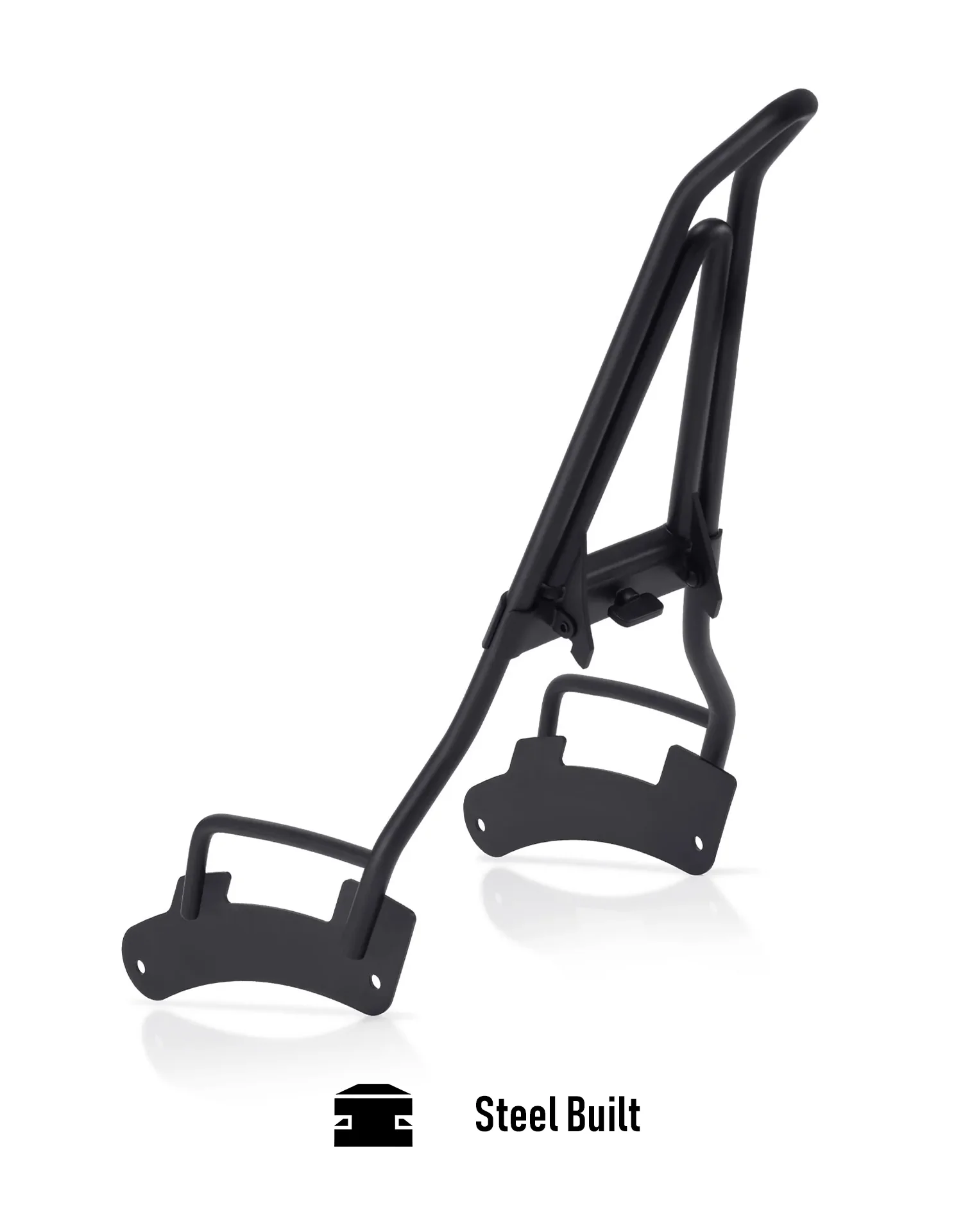 Iron Born Blade 25" Indian Chief (2022+) Sissy Bar with Foldable Luggage Rack Matte Black - Image 11