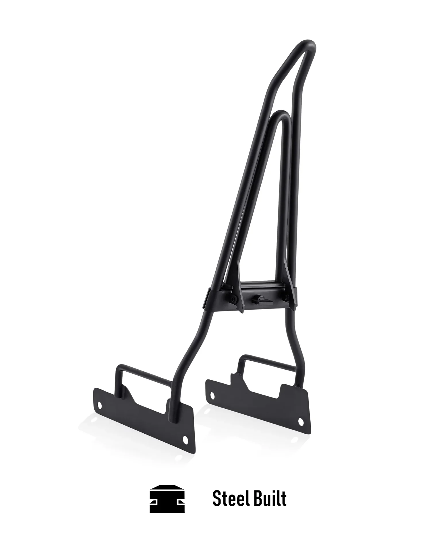 Iron Born Blade 25" Indian Scout Sixty Sissy Bar with Foldable Luggage Rack Matte Black - Image 7