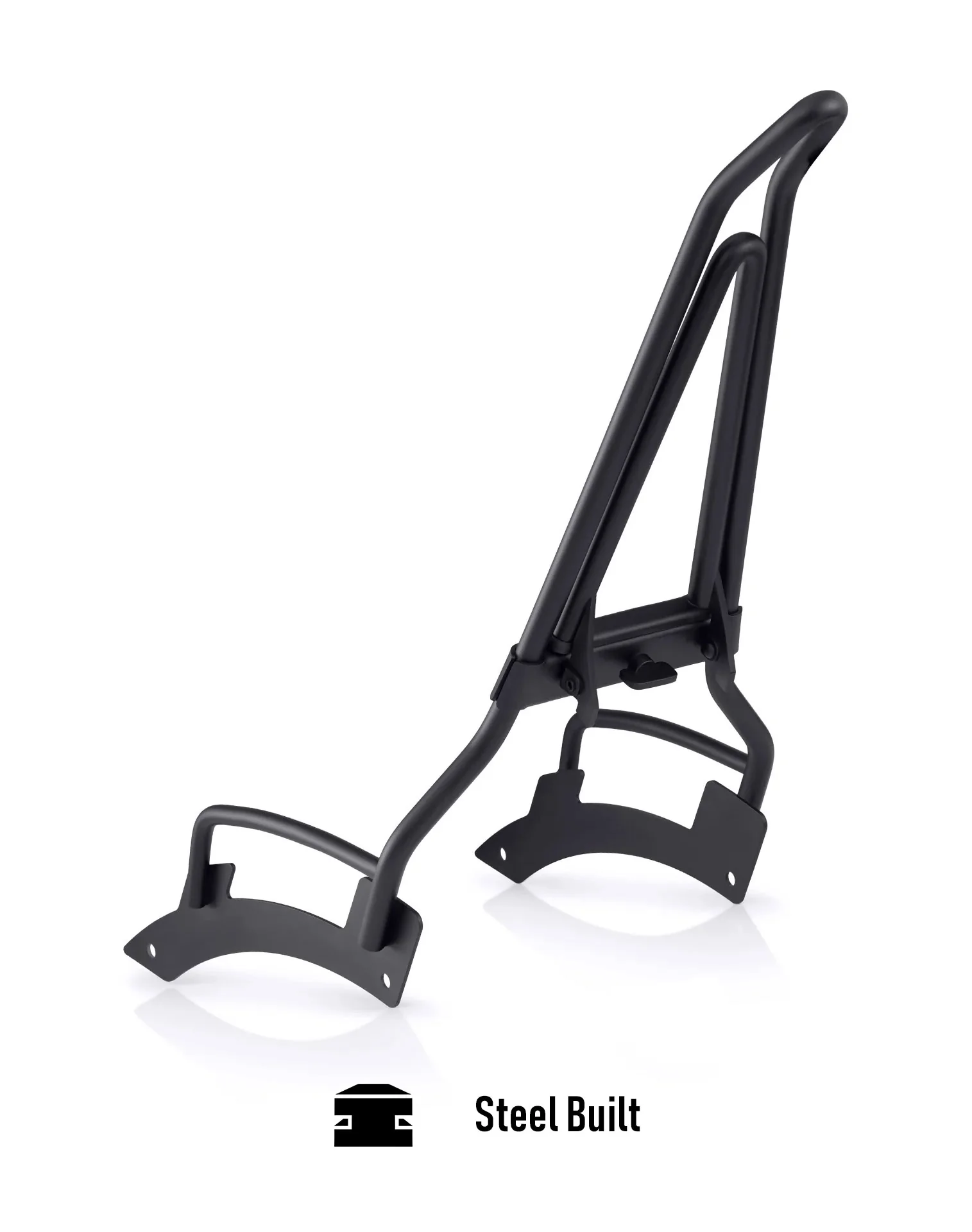 Iron Born Blade 25" Sissy Bar with Foldable Luggage Rack for 2025+ Indian Sport Scout Matte Black - Image 11
