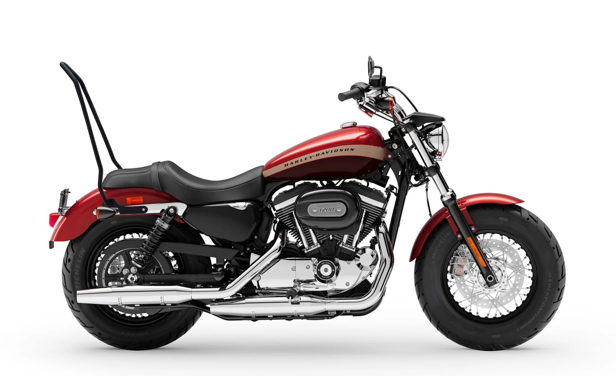 Iron Born Blade 25" Sissy Bar for Harley Sportster 1200 Custom XL1200C Matte Black - Image 2