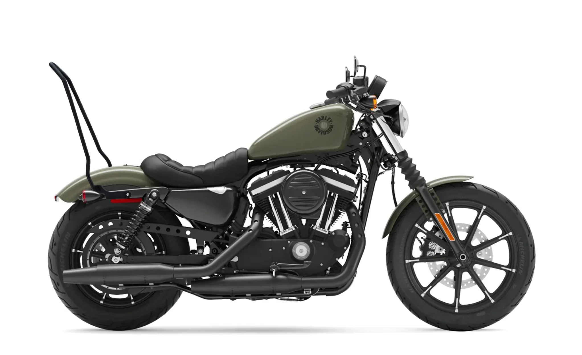 Iron Born Blade 25" Sissy Bar for Harley Sportster 883 Iron XL883N Matte Black - Image 2