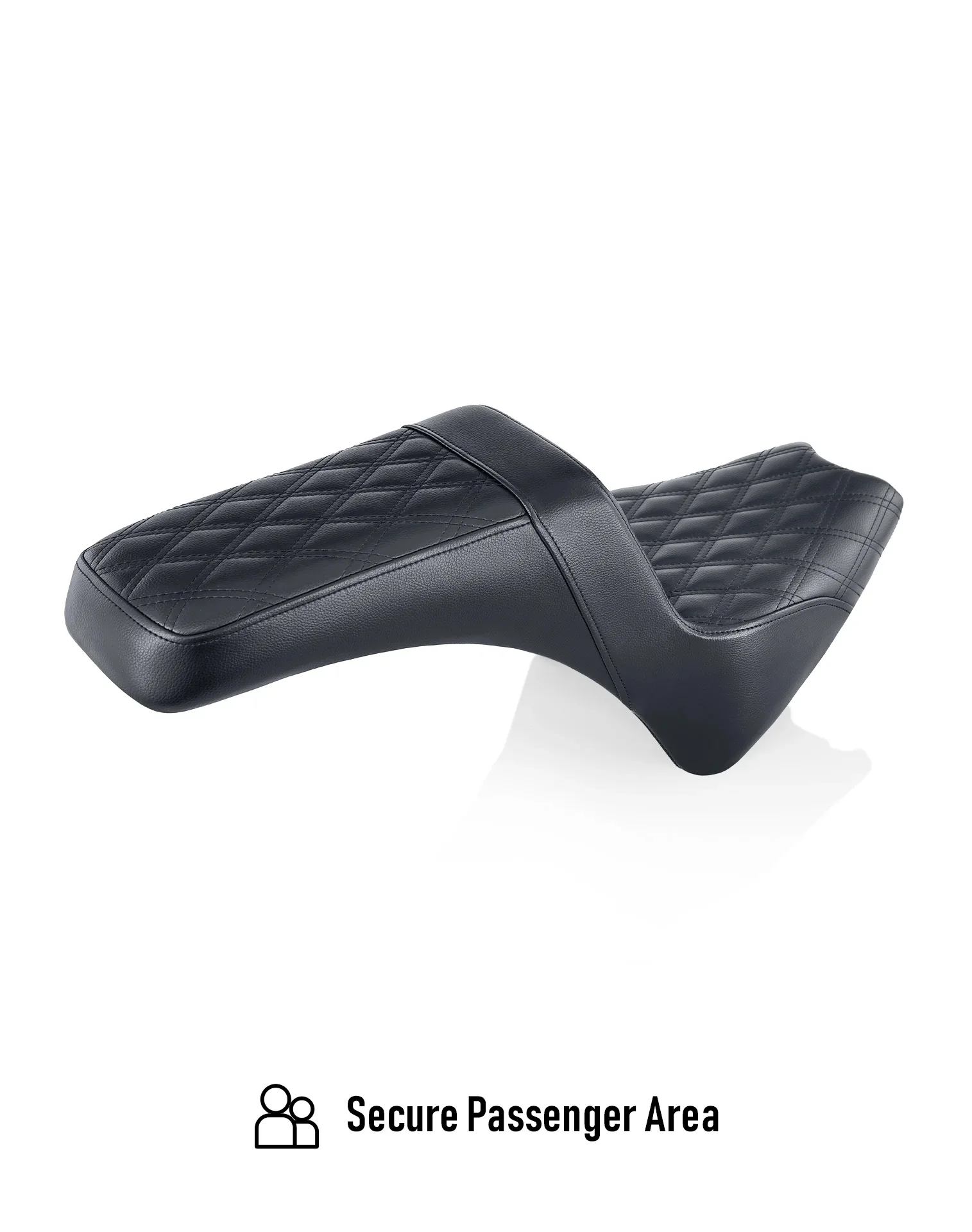 Iron Born Diamond Stitch Indian Sport Chief RT 2-Up Seat Black - Image 8
