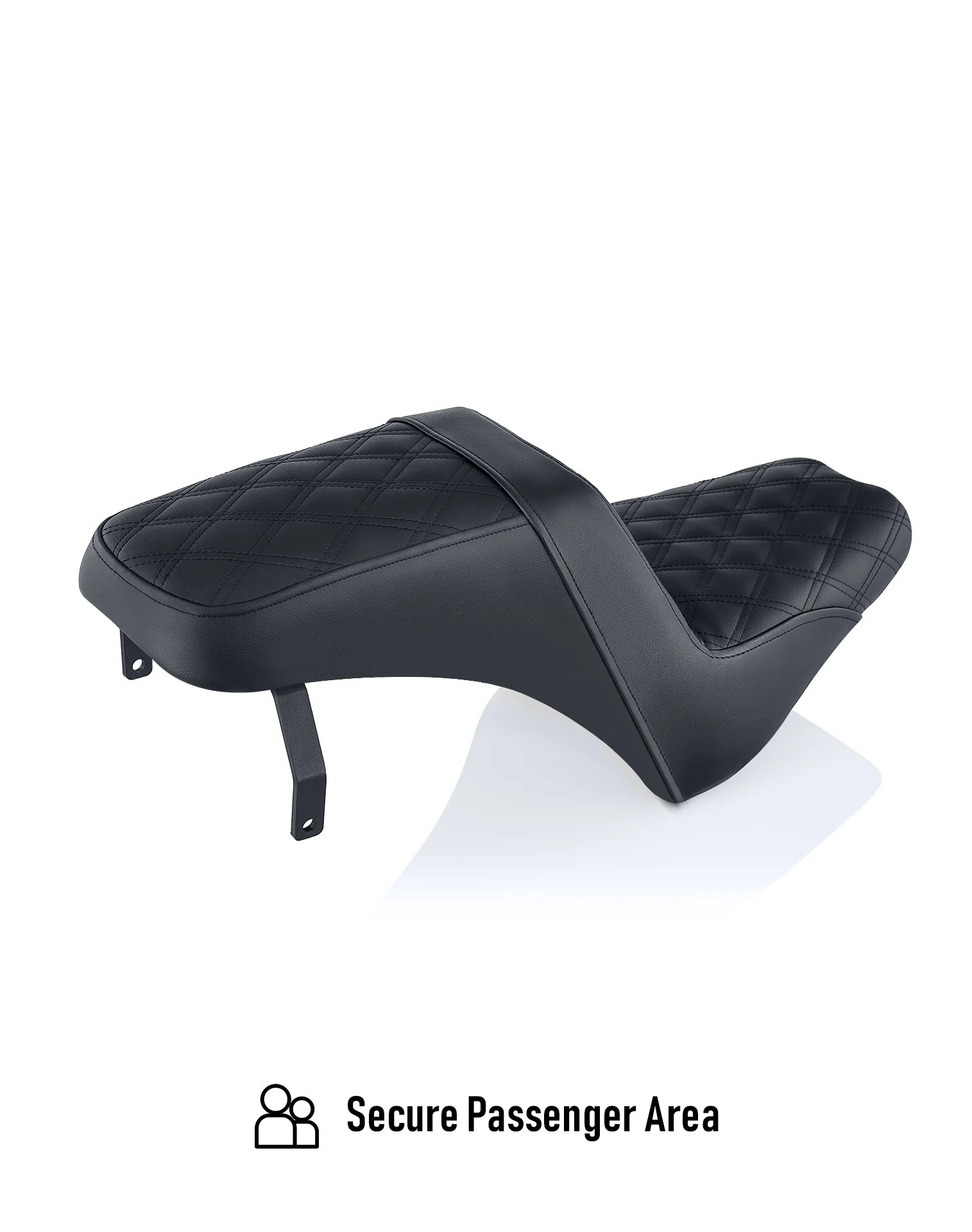 Iron Born Diamond Stitch Indian Scout Bobber Sixty 2-Up Seat Black - Image 4