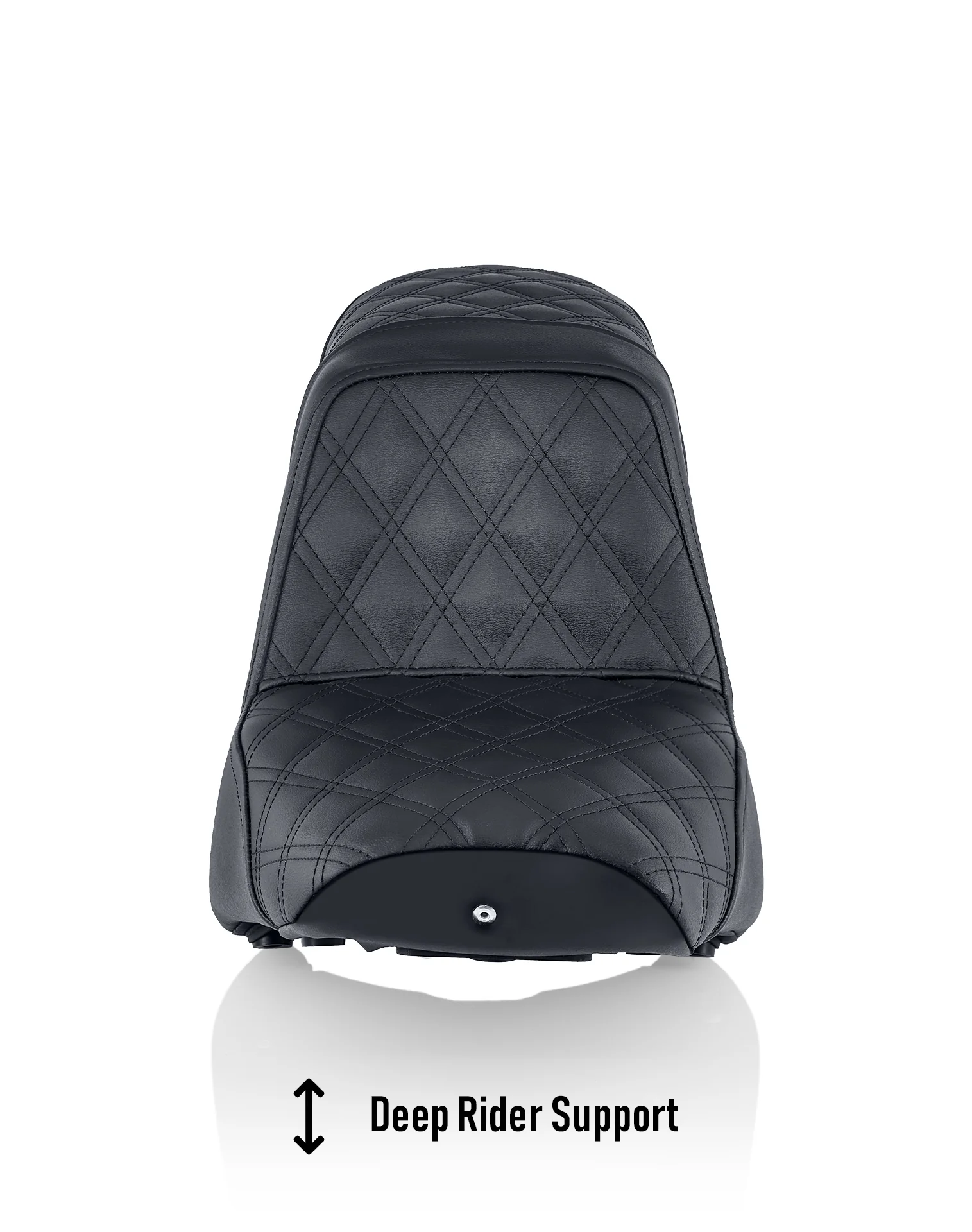 Iron Born Diamond Stitch Indian Scout Rogue Sixty 2-Up Seat Black - Image 7