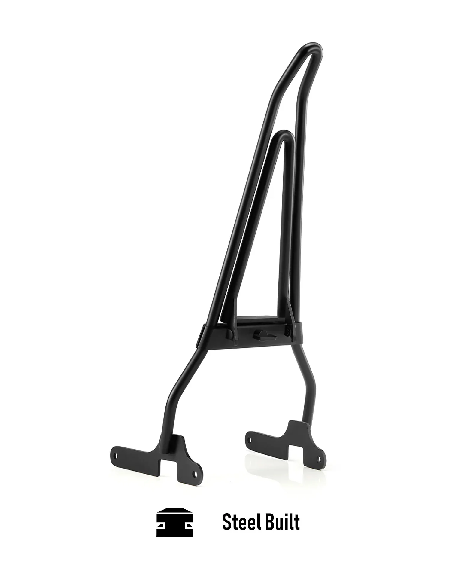 Iron Born Blade 25" Sissy Bar with Foldable Luggage Rack for Harley Sportster 883 Custom XL883C Matte Black - Image 7