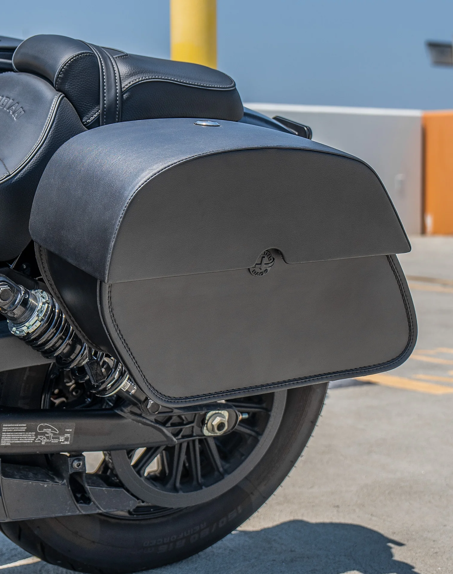 28L - Panzer Quick-Mount Medium 2025+ Indian Scout Bobber Motorcycle Saddlebags - Image 5