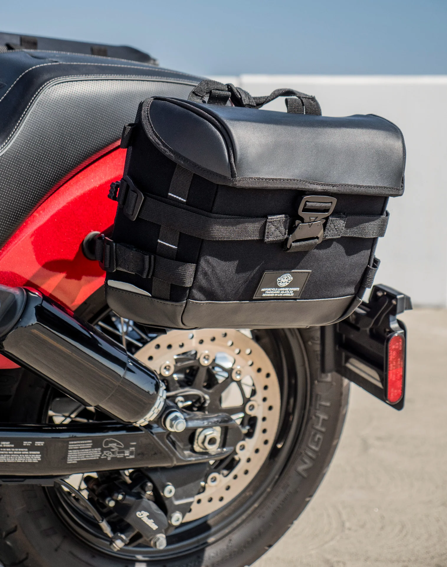 10L - Incognito Quick Mount Small Indian Chief Bobber Dark Horse Solo Saddlebag (Left Only) - Image 4