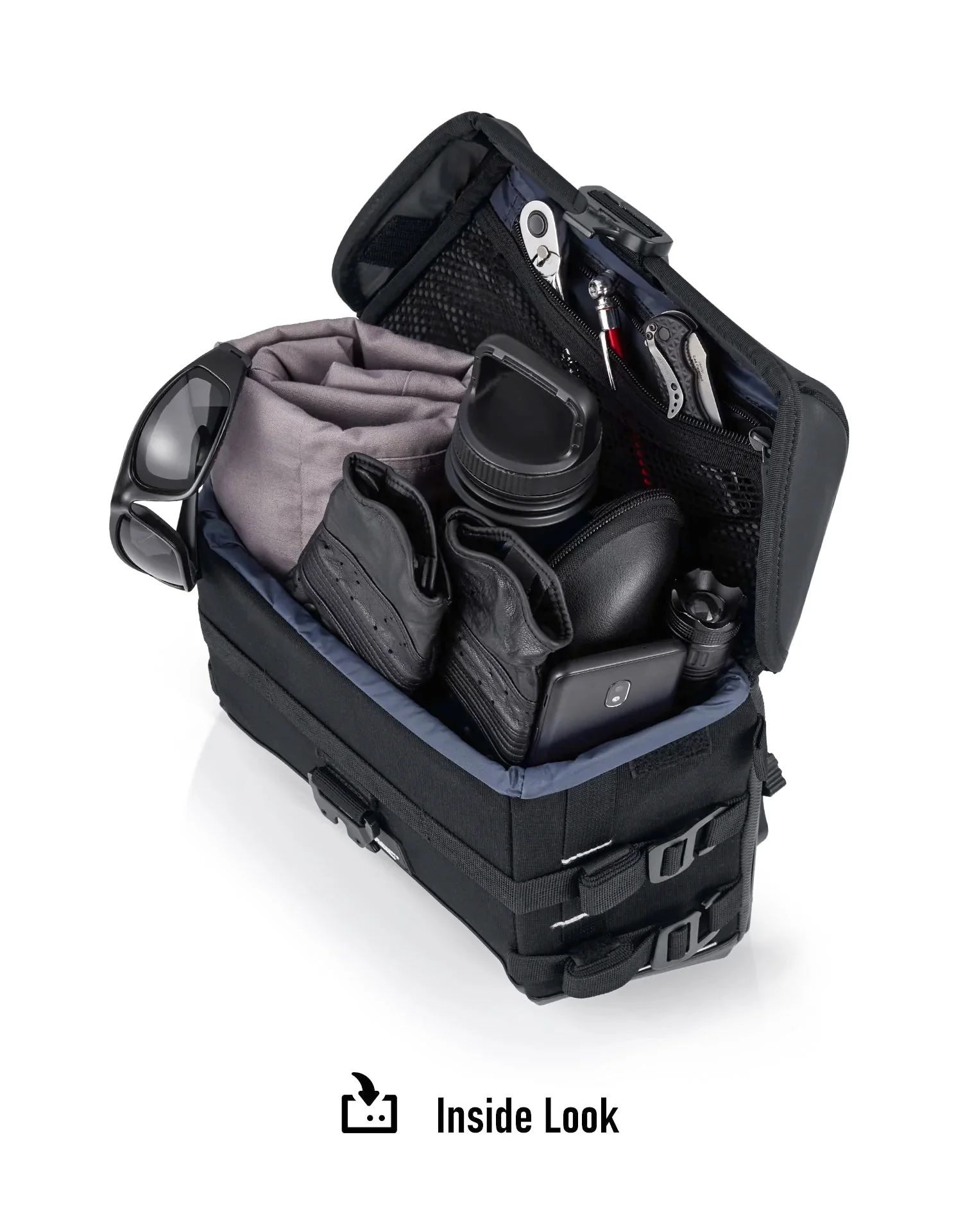 10L - Incognito Quick Mount Small Indian Scout Bobber Solo Saddlebag (Right Only) - Image 11