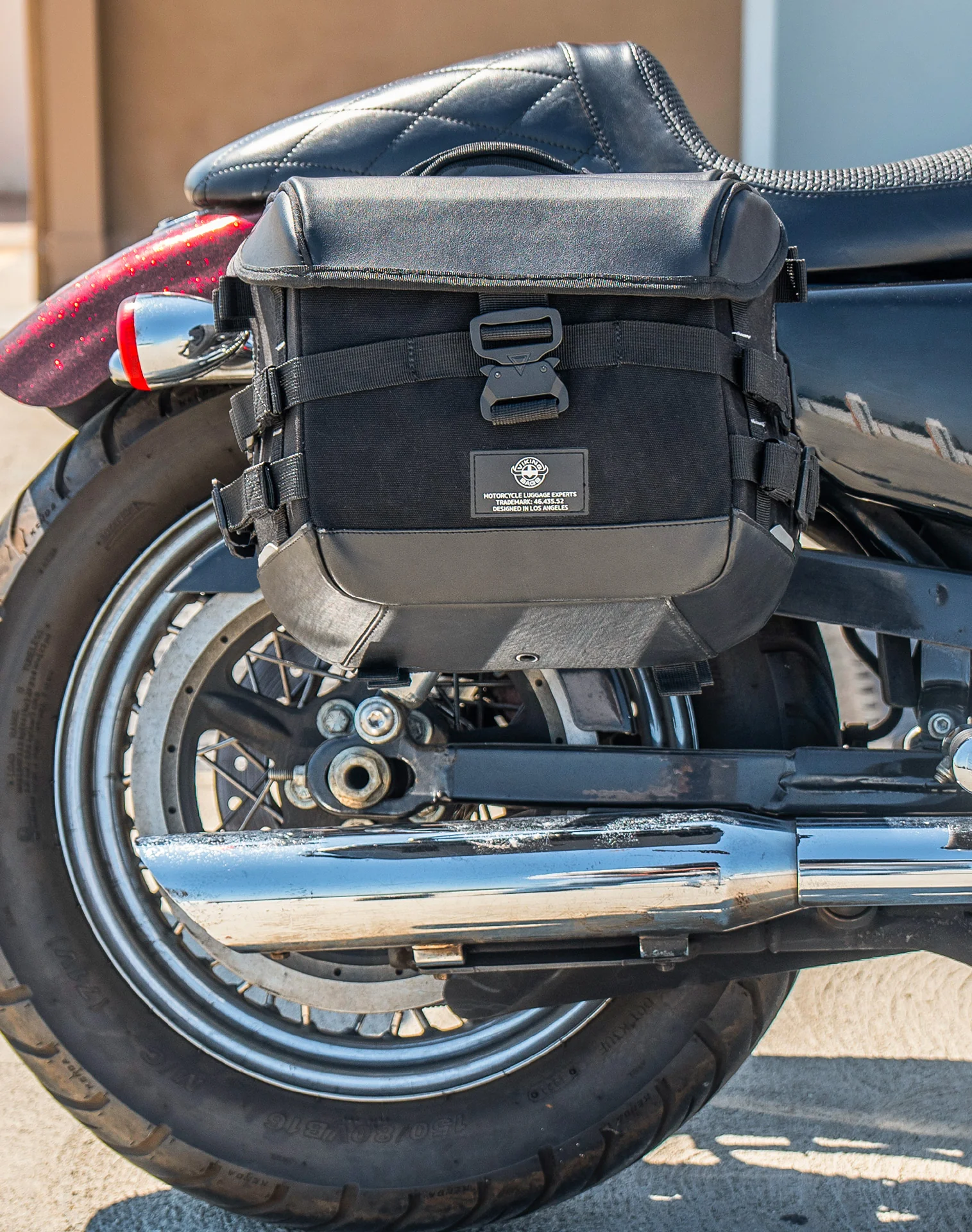 10L - Incognito Quick Mount Small Solo Motorcycle Saddlebag (Right Only) for Harley Sportster Seventy Two XL1200V - Image 4