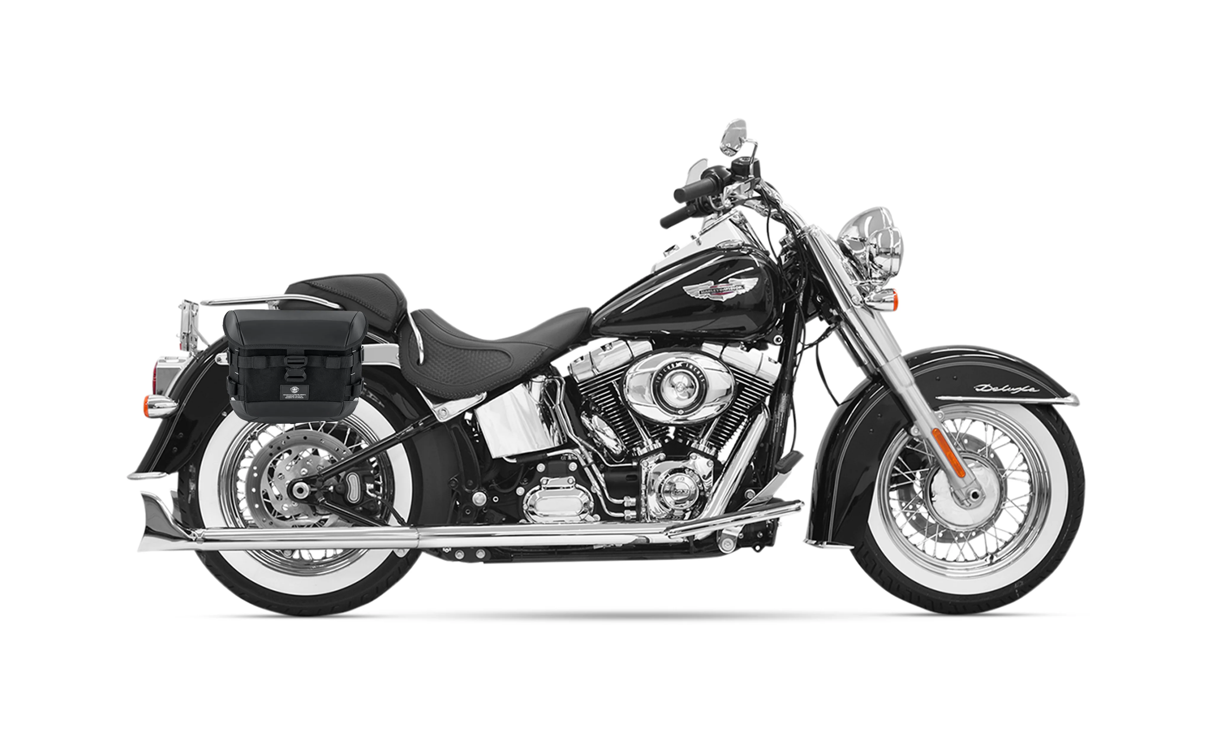 10L - Incognito Quick Mount Small Solo Saddlebag (Right Only) for Heritage Classic FLSTC/I - Image 2