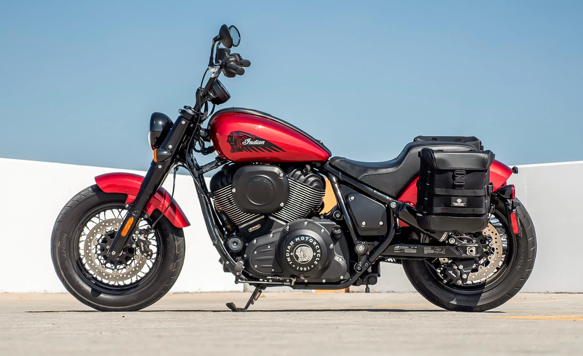 15L - Incognito Quick Mount Medium Indian Chief Dark Horse Solo Saddlebag (Left Only) - Image 2