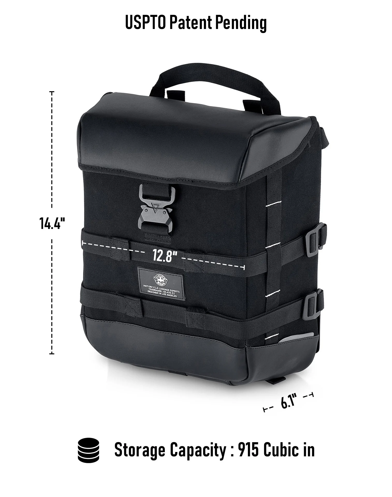 15L - Incognito Quick Mount Medium Triumph Scrambler 1200 Solo Saddlebag (Left Only) - Image 7