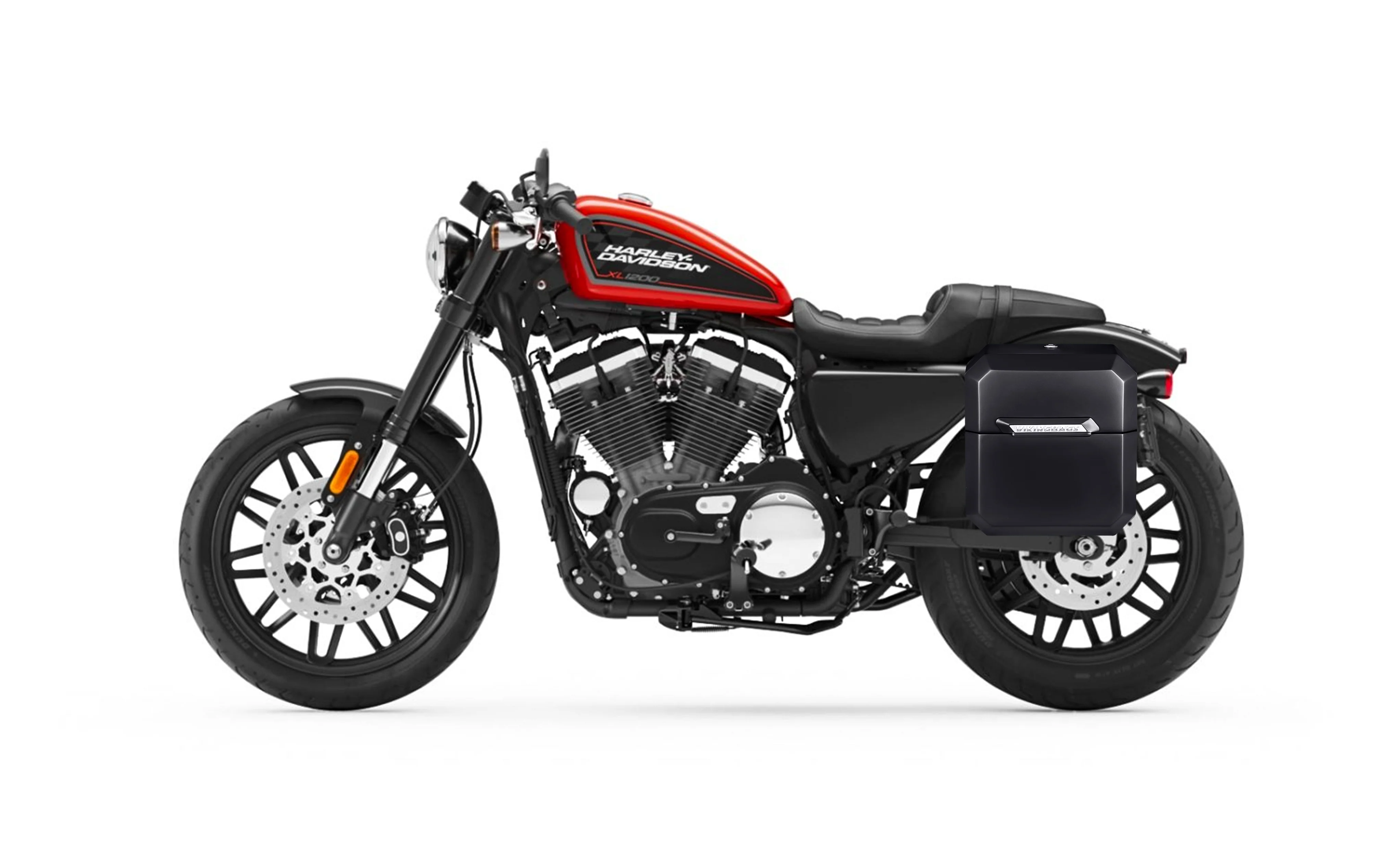 15L - Outlaw Quick Mount Medium Harley Sportster Roadster XL1200CX Painted Hard Solo Saddlebag (Left Only) - Image 2