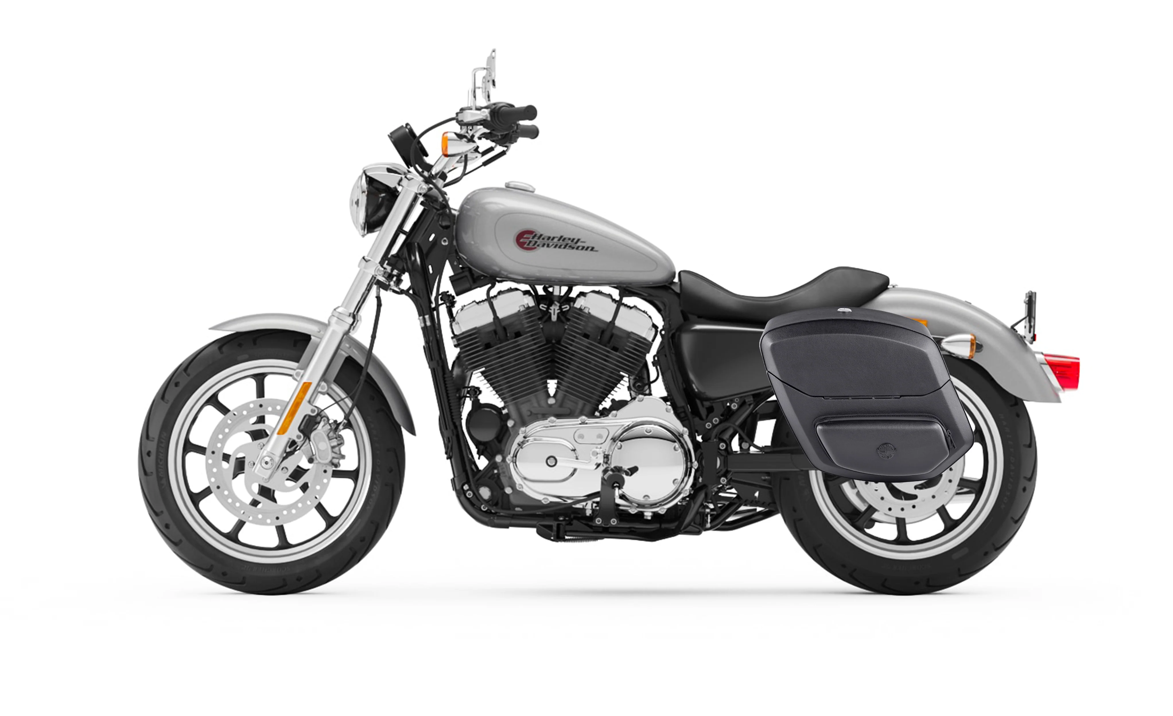 12L - Ironclad Quick Mount Medium Harley Sportster Superlow XL883L Hard Solo Saddlebag (Left Only) - Image 2