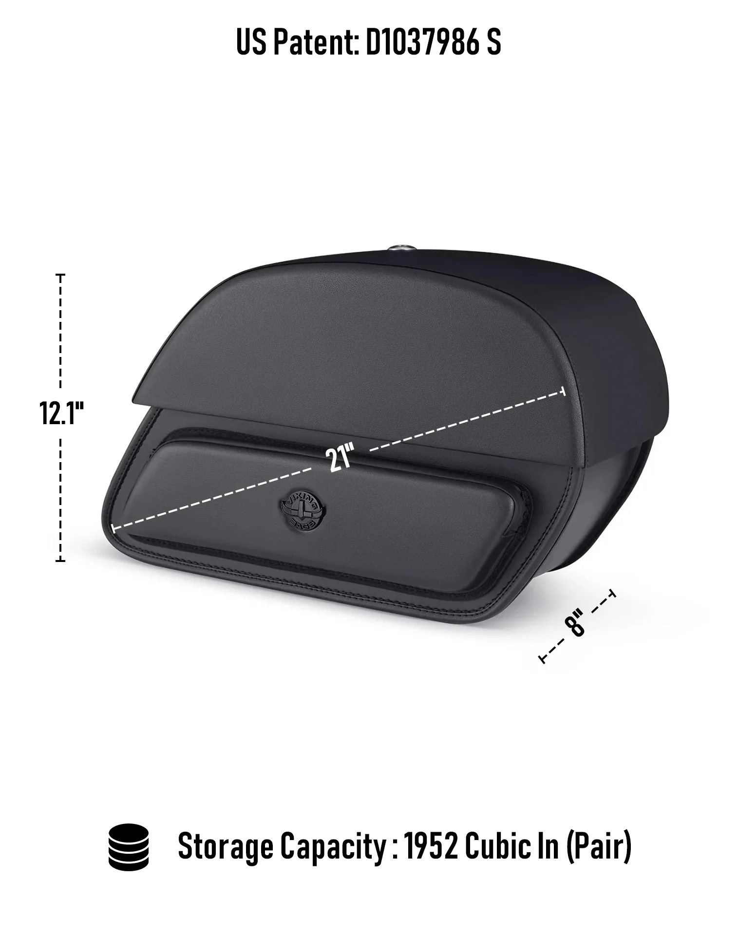 32L - Pantheon Large Hard Mount Shock Cutout Honda Magna 750 VF750C Saddlebags - Image 3