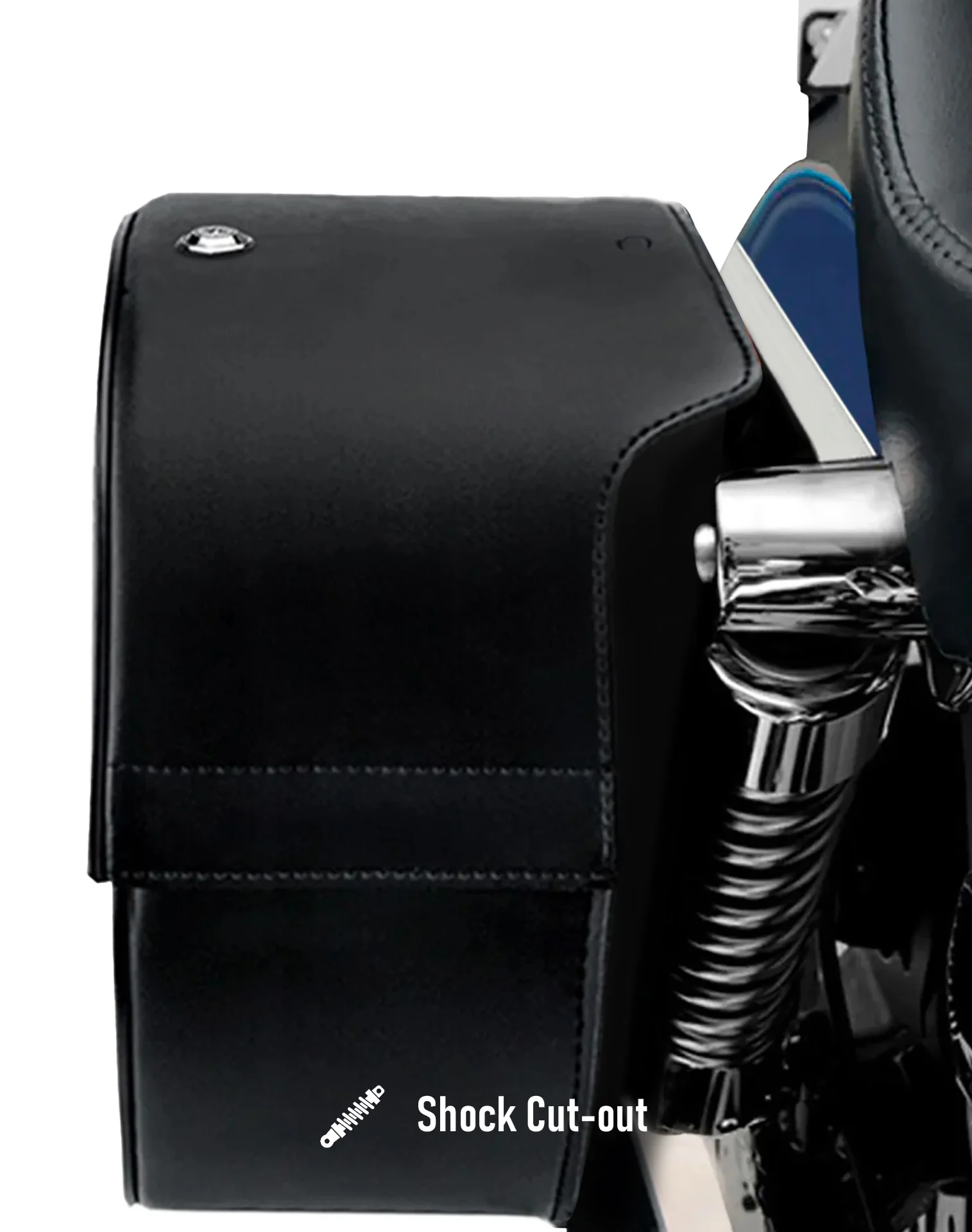 32L - Pantheon Large Hard Mount Shock Cutout Saddlebags for Harley Sportster 1200 Super Low XL1200T - Image 7