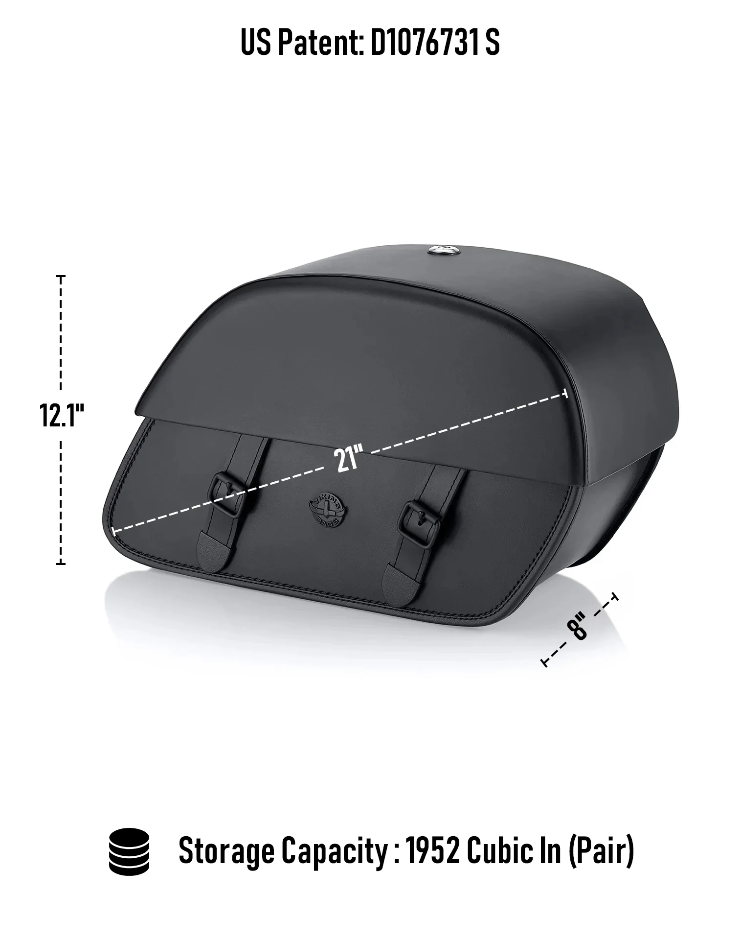 32L - Baelor Large Hard Mount Shock Cutout Honda Shadow 750 Spirit DC Saddlebags - Image 3