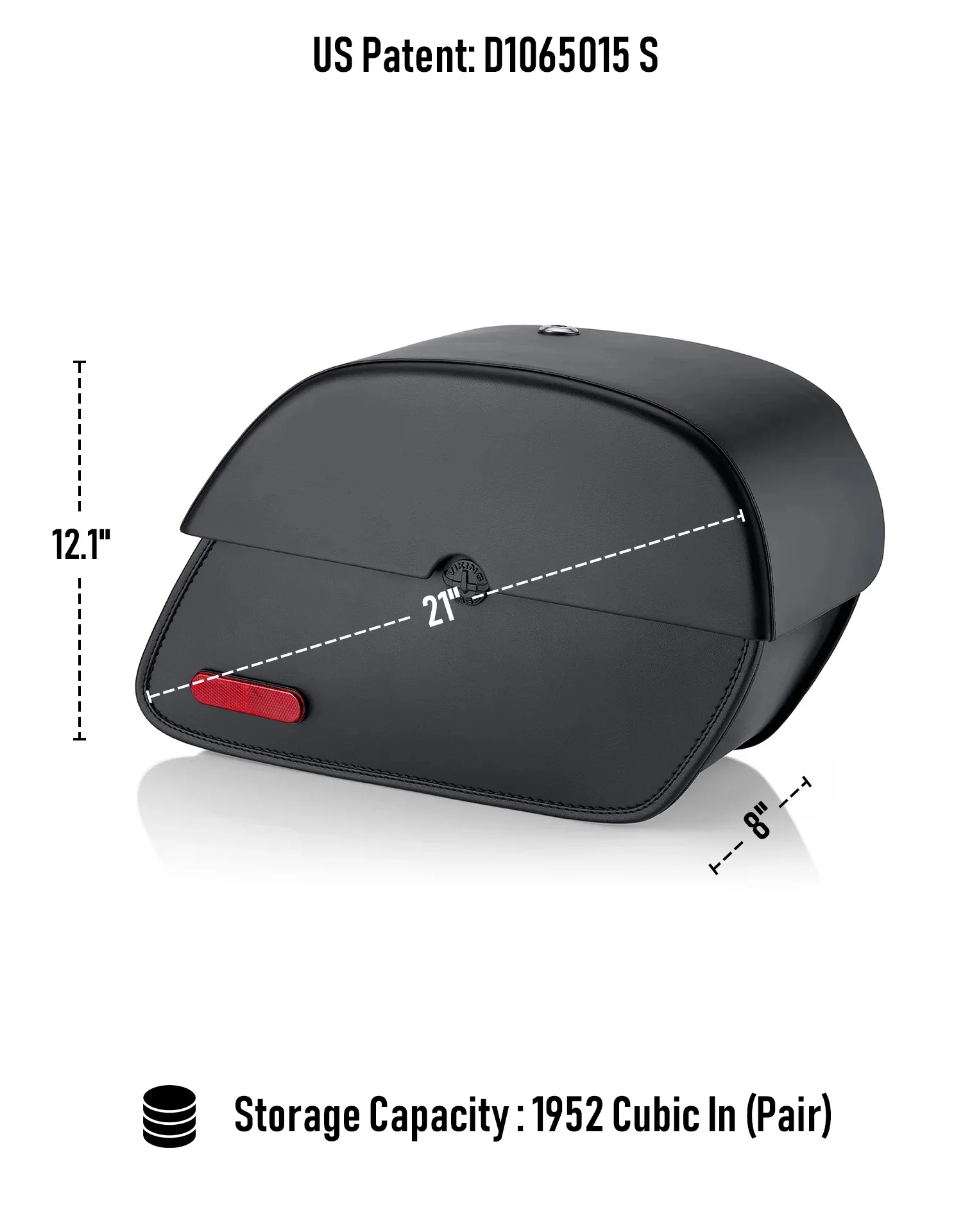 32L - Panzer Large Hard Mount Shock Cutout Honda Shadow 750 Spirit DC Saddlebags - Image 3