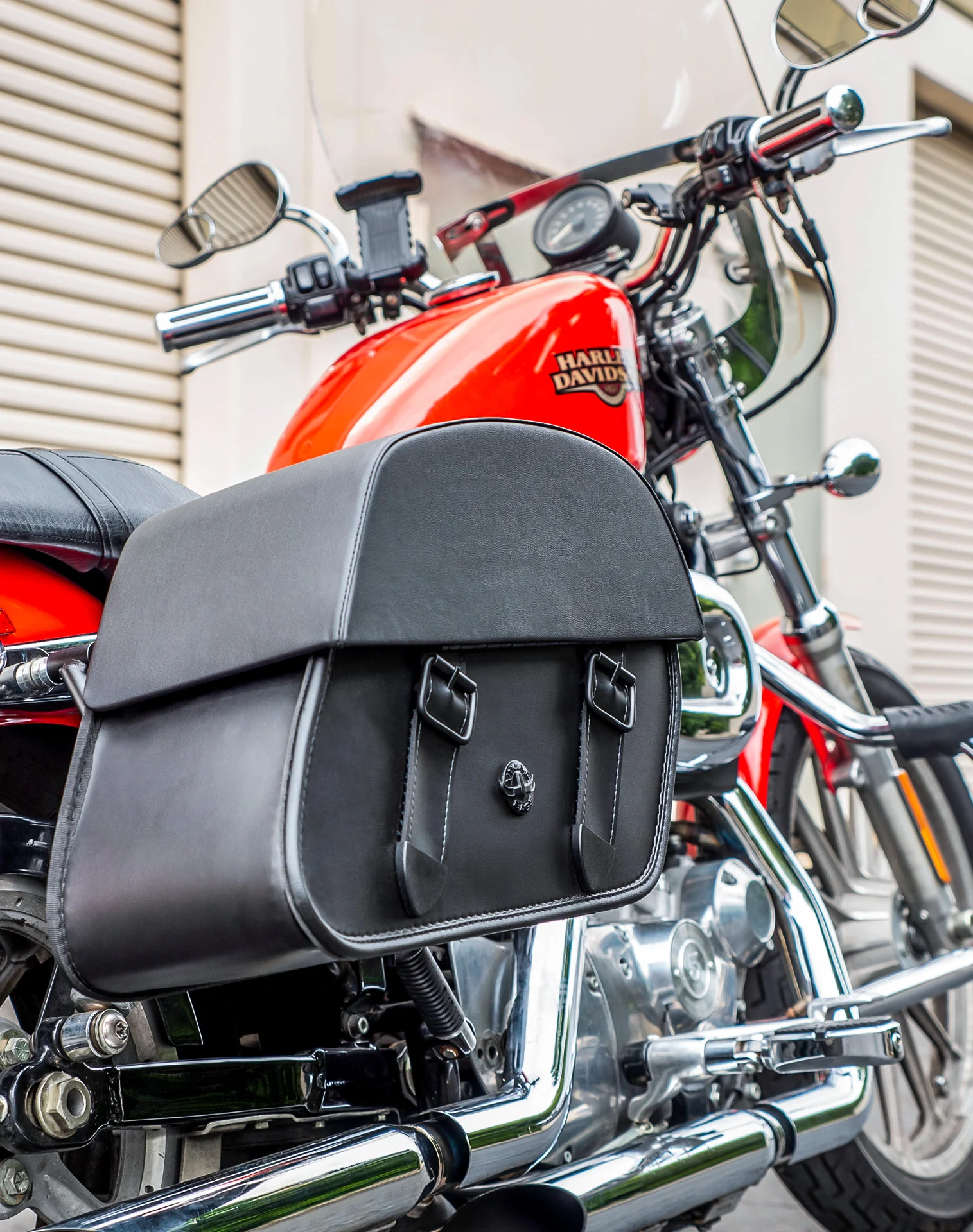 28L - Baelor Medium Quick Mount Motorcycle Saddlebags For Harley Sportster 883 Low XL883L - Image 3
