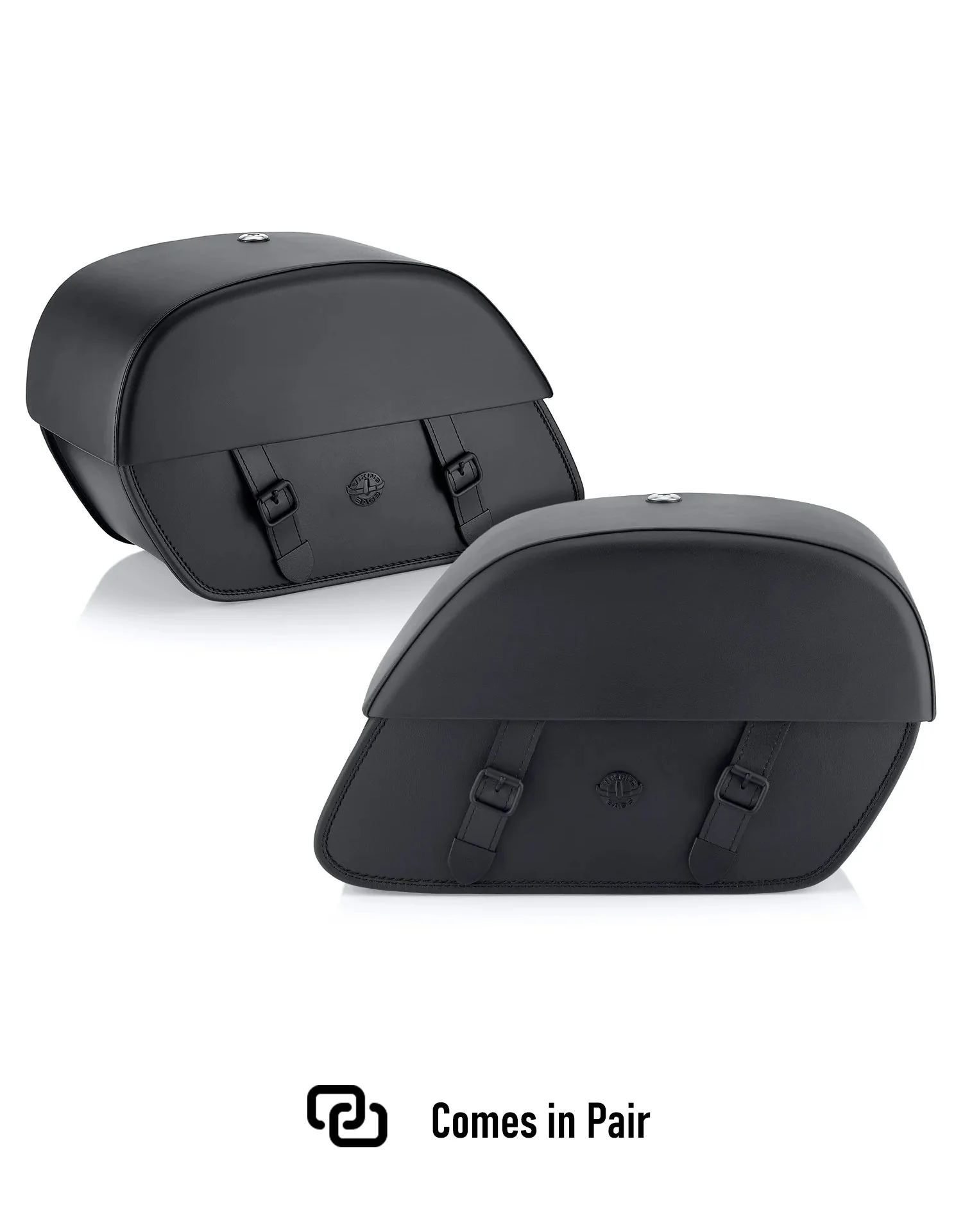 28L - Baelor Medium Quick Mount Indian Chief Bobber Dark Horse Motorcycle Saddlebags - Image 9