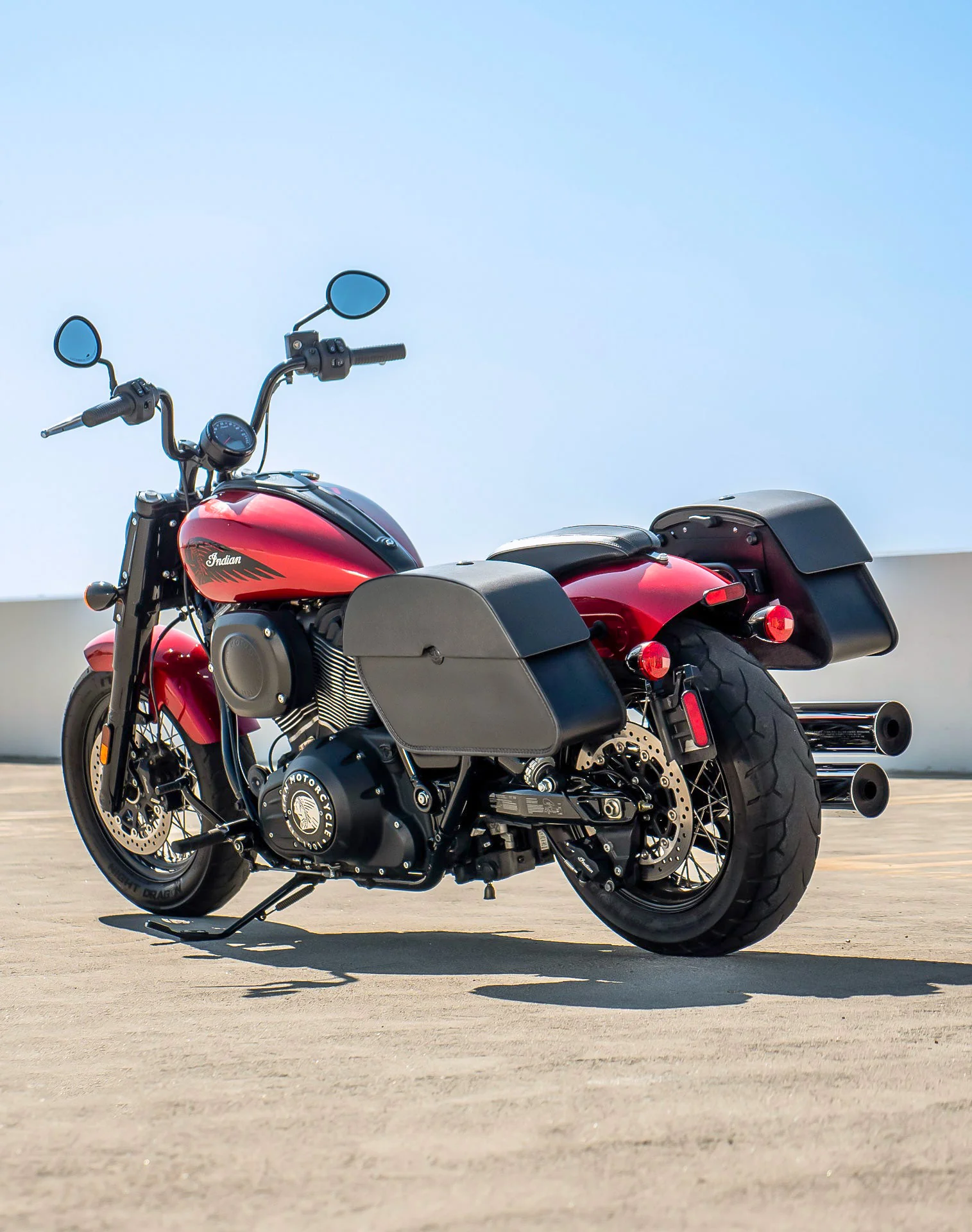 28L - Panzer Medium Quick Mount Indian Super Chief Motorcycle Saddlebags - Image 3