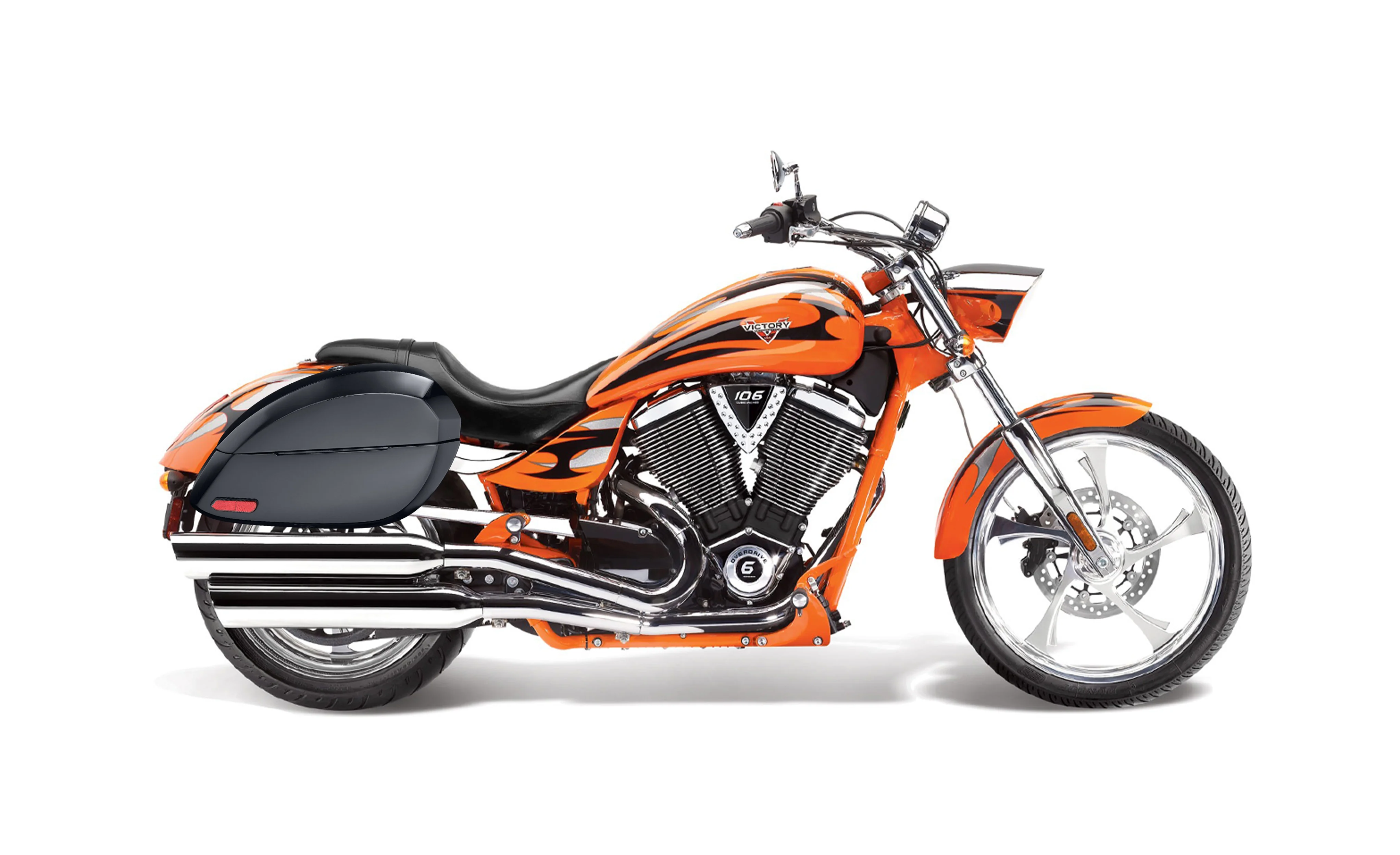 28L - Phantom Large Victory Jackpot Painted Hard Saddlebags - Image 2