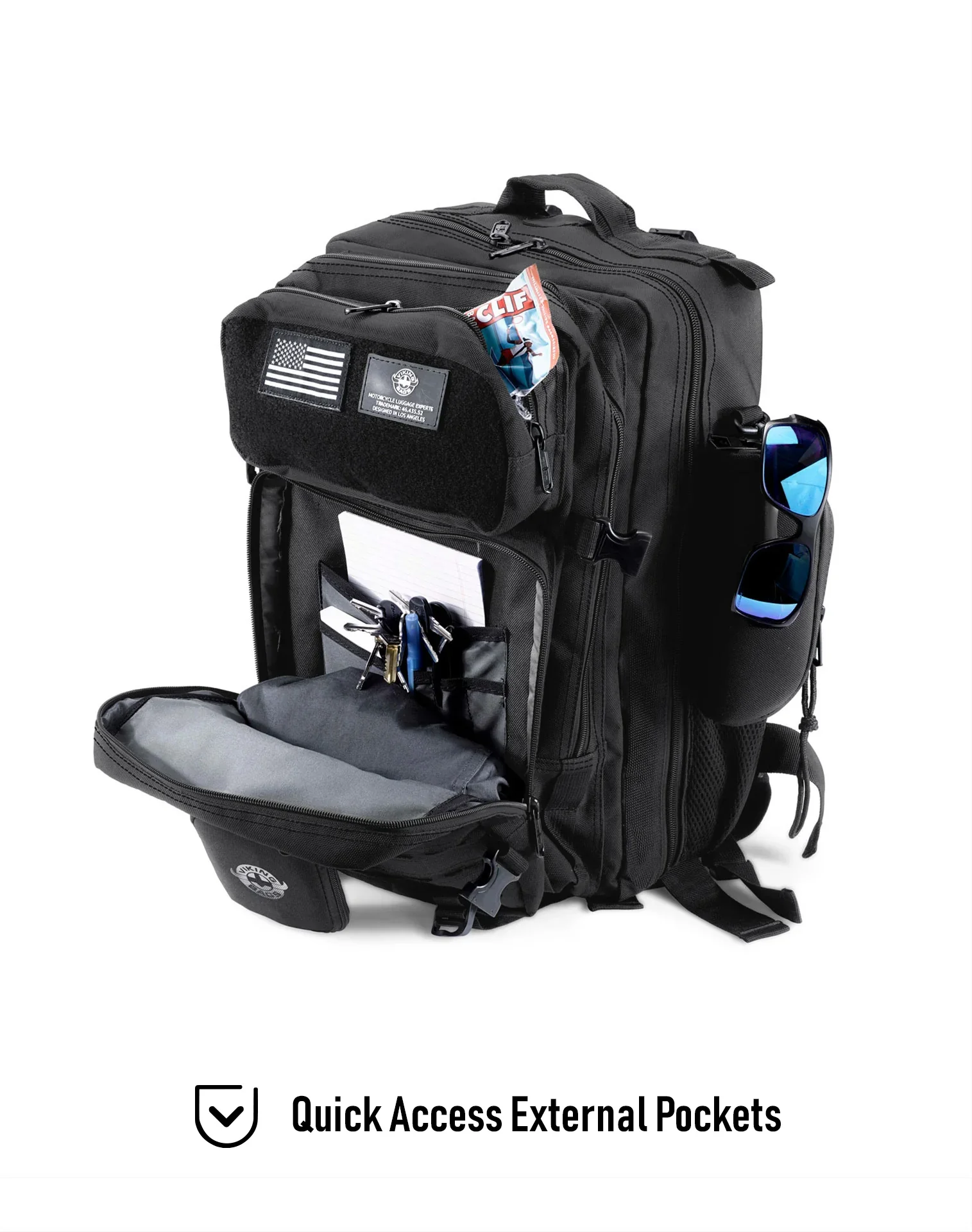 30L - Tactical Large Hyosung Motorcycle Tail Bag - Image 12