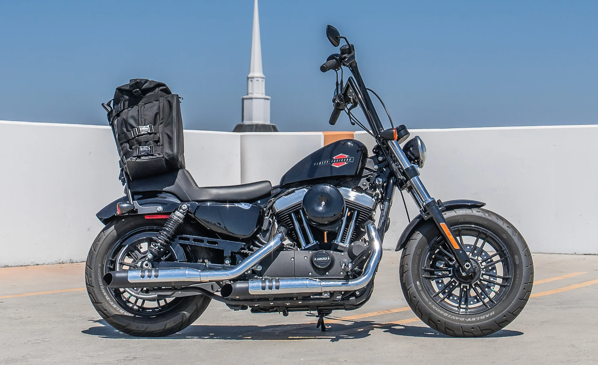 32L - Renegade XL Ducati Motorcycle Sissy Bar Bag - Image 2